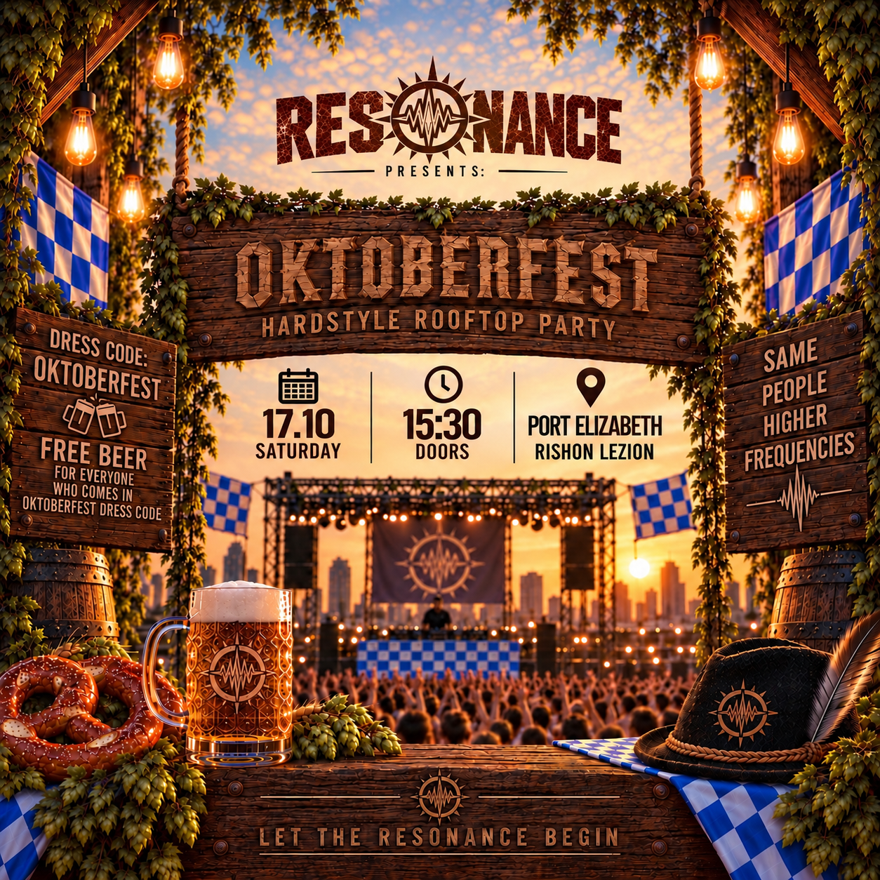 Resonance presents: Oktoberfest rooftop party
