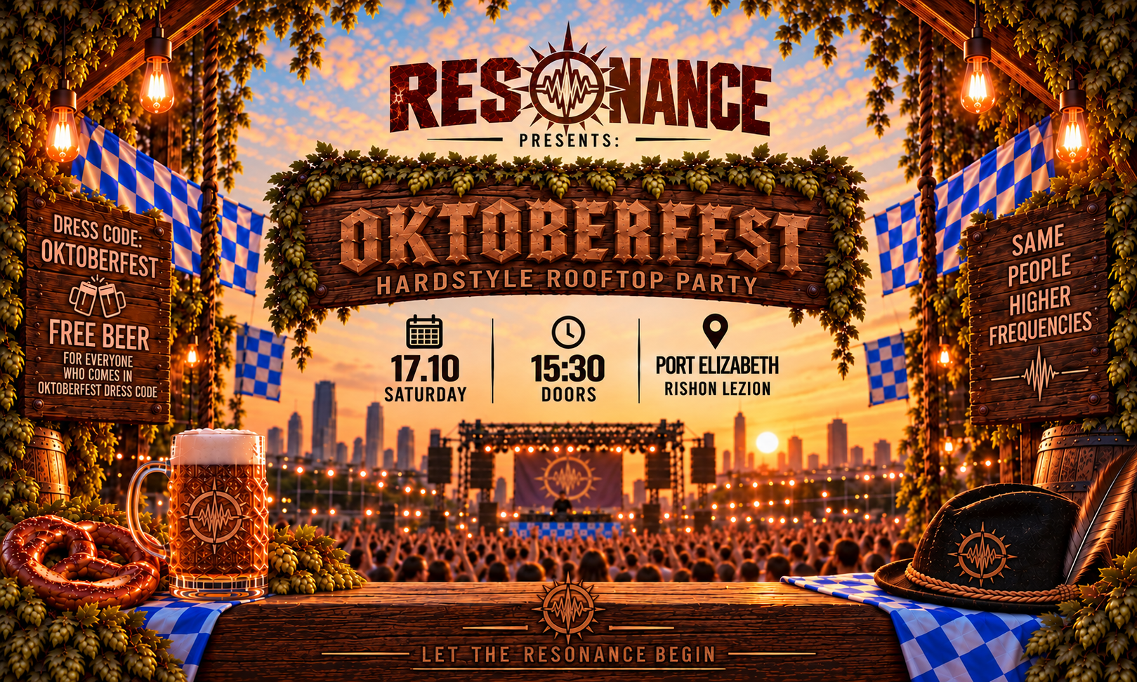Resonance presents: Oktoberfest rooftop party