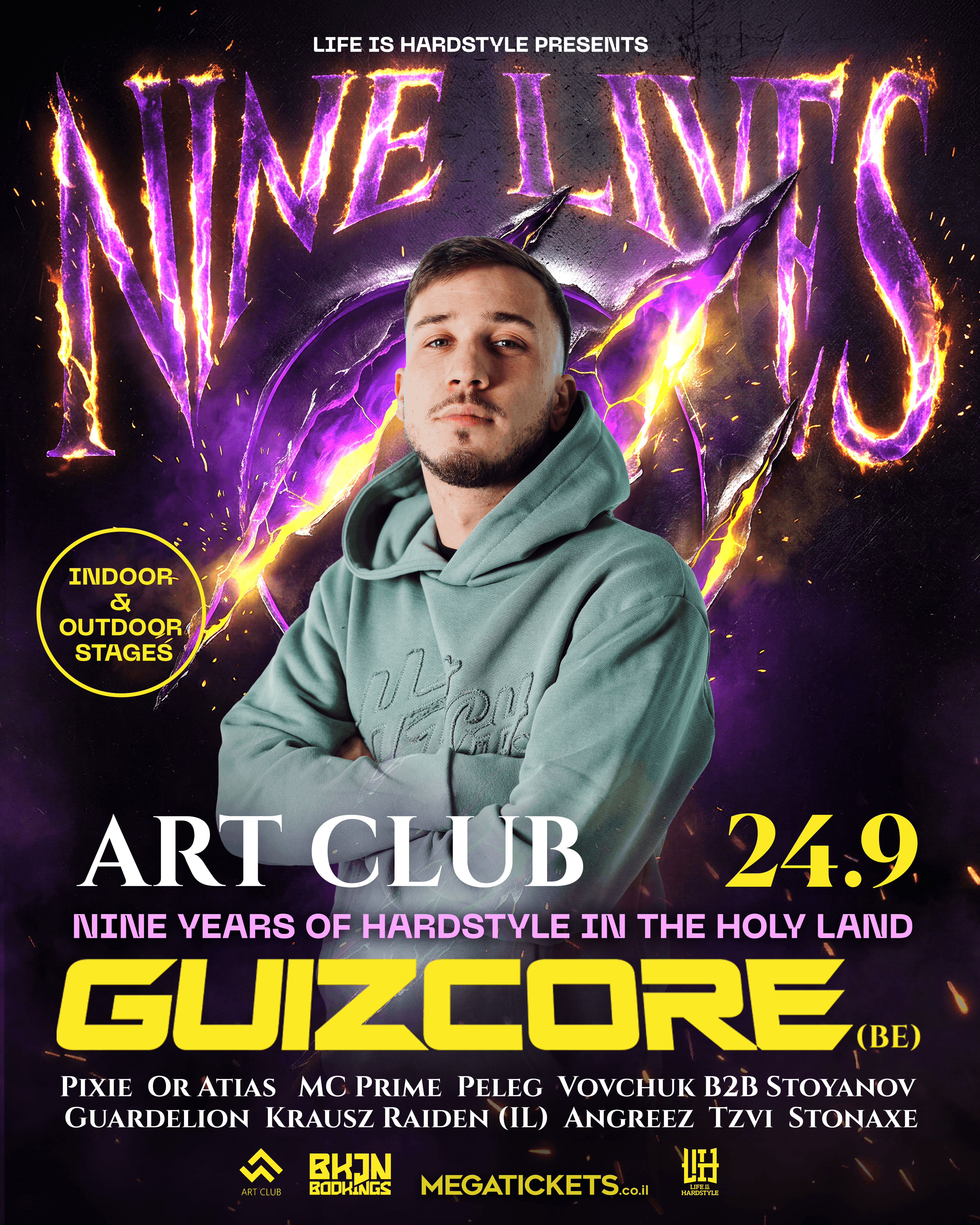 LIFE IS HARDSTYLE PRESENTS: NINE LIVES | ART CLUB