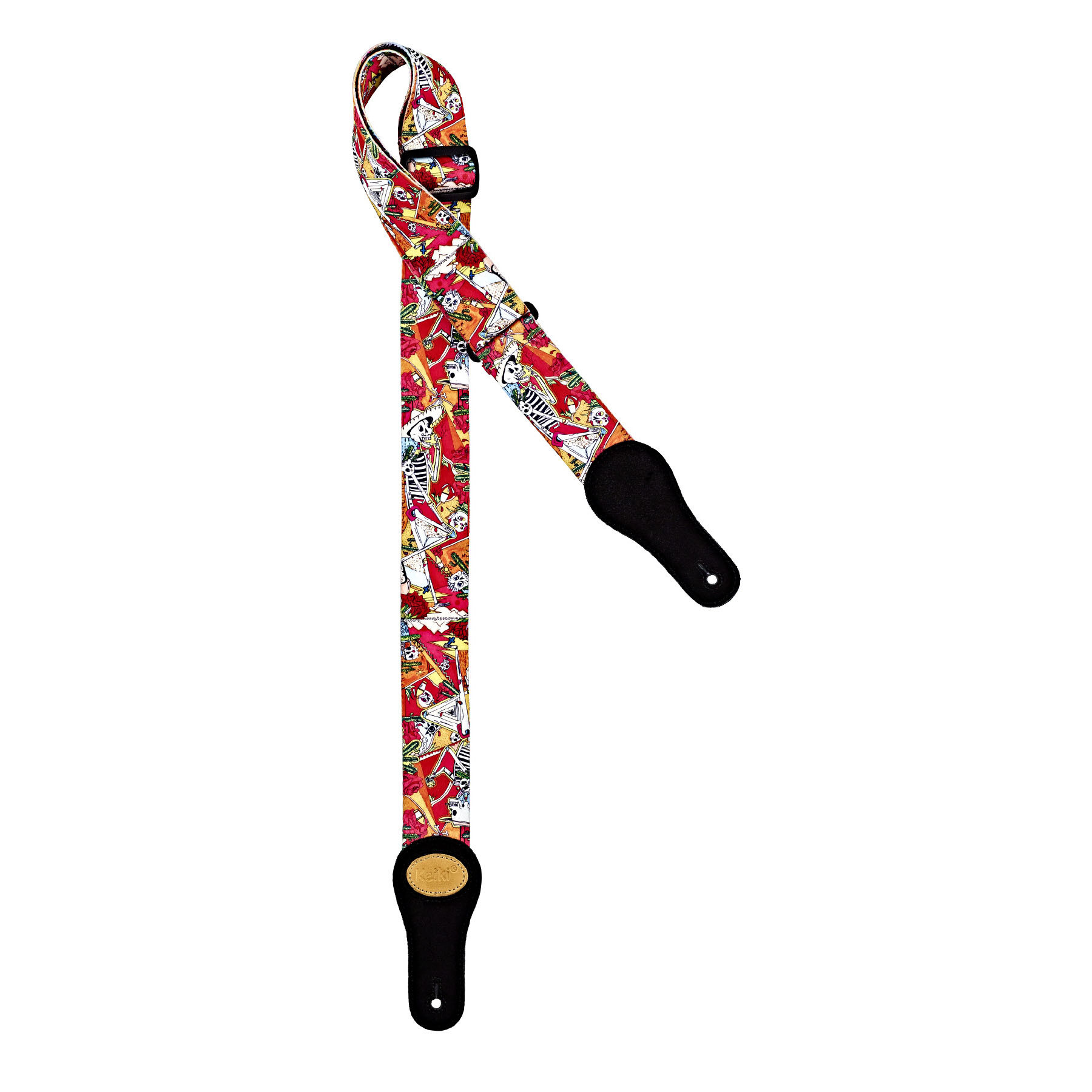 KEIKI Designer Serie Nylon Guitar Strap - "El Muerto" (KNS-EM)