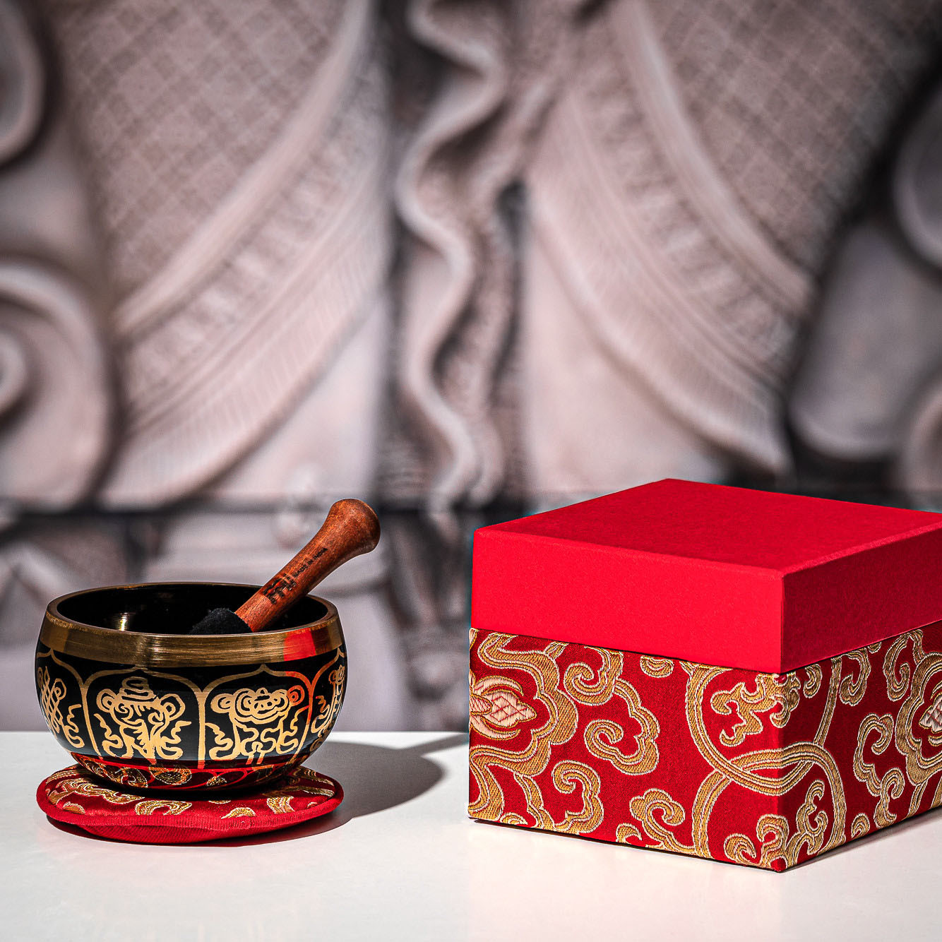 Meinl Sonic Energy Ornamental Series Singing Bowl - 300g - Red (SB-OR-300-R)