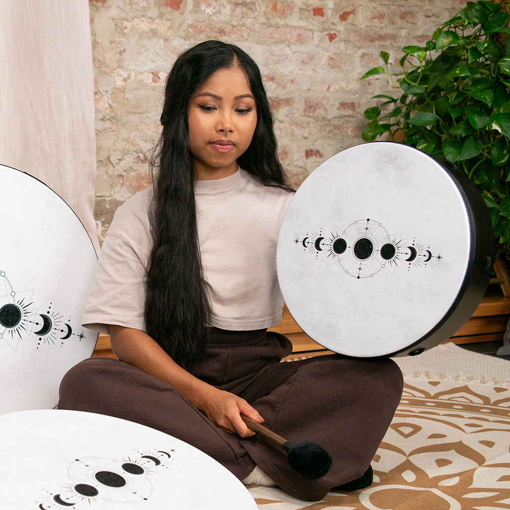 Meinl Sonic Energy Moon Phases Ritual Drum 14" - True Feel Synthetic Head
 (RD14DWB-SH)