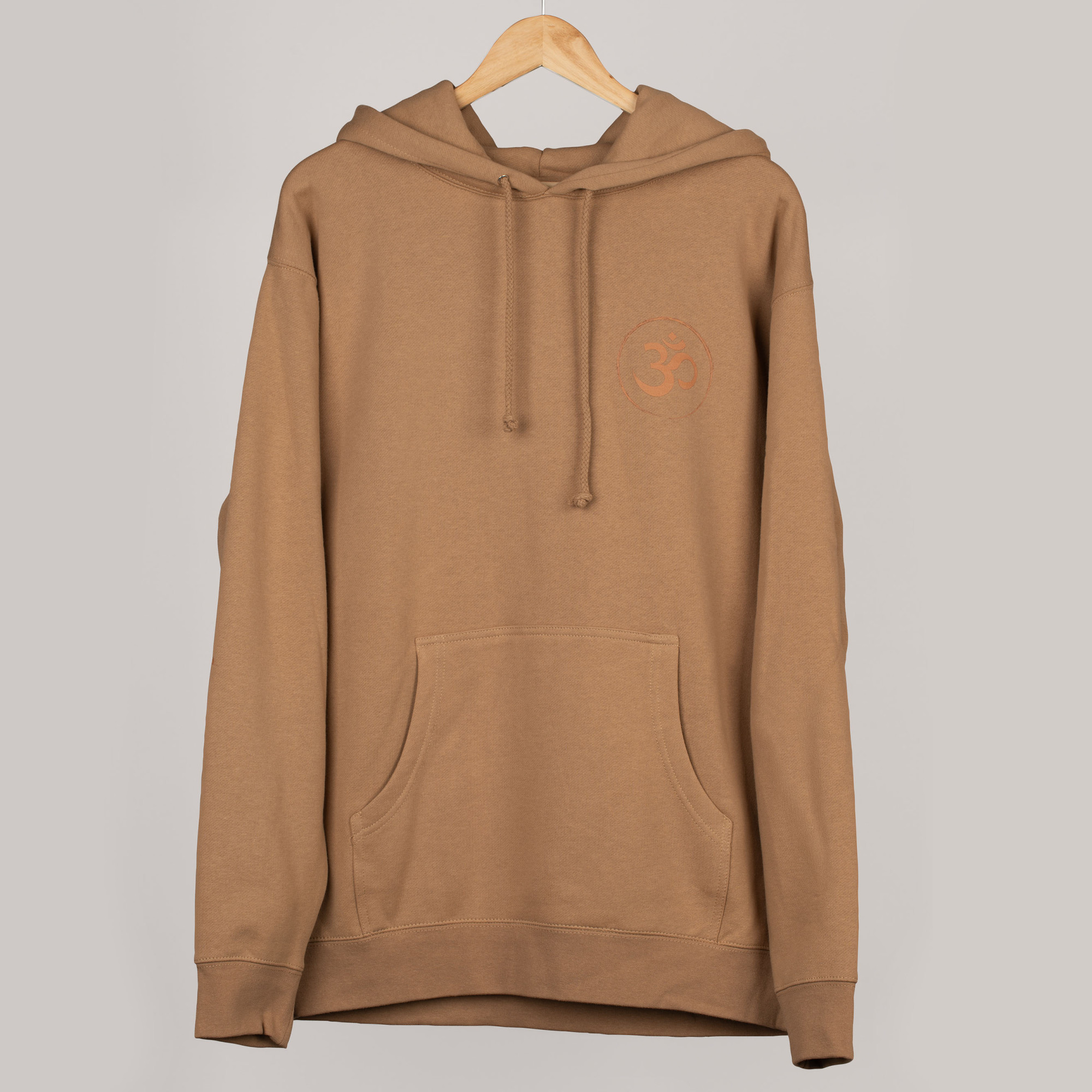 Meinl Sonic Energy Hoodie Sandstone with gold-brown front, back & sleeve print (SE-HO-SAN-L)