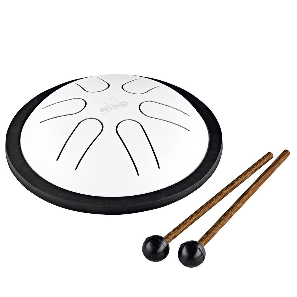 NINO Percussion Mini Melody Steel Tongue Drum - 6" (NINO980WH)
