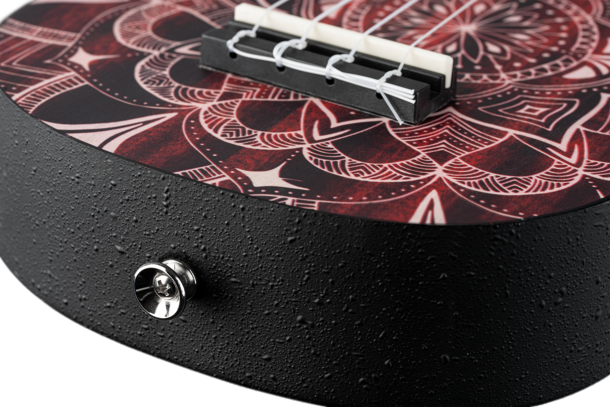 KEIKI K2 Serie Superscale Sopran Ukulele Set - Agathis / Red Kaleidoscope (K2SS-RKC)