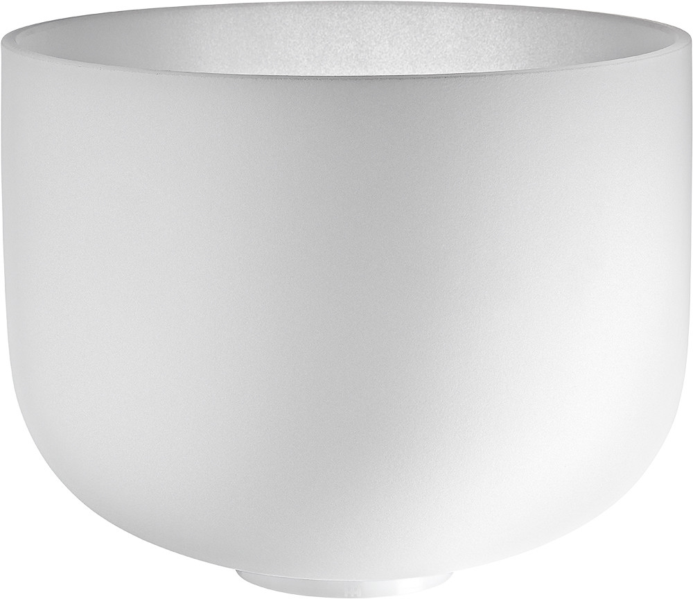 Meinl Sonic Energy 12" white-frosted Crystal Singing Bowl A3, 432 Hz, Stirnchakra (CSB12A3)