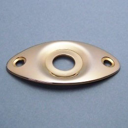 IBANEZ Buchsenblech (oval) - für ausgewählte AR modelle gold (4JP12A0001)