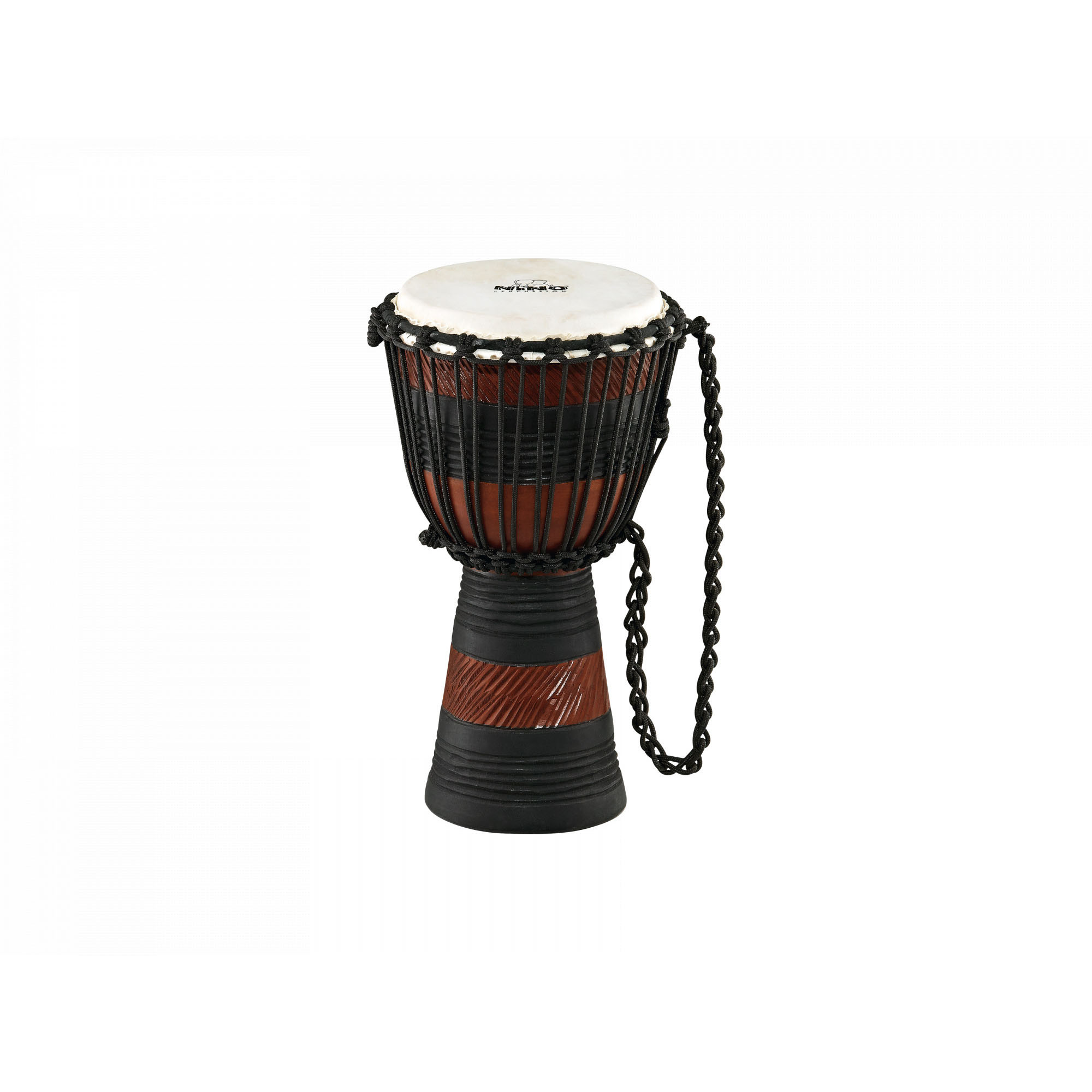 NINO Percussion Earth Rhythm Series Original African Style Rope Tuned Wood Djembe - 8" (NINO-ADJ3-S)