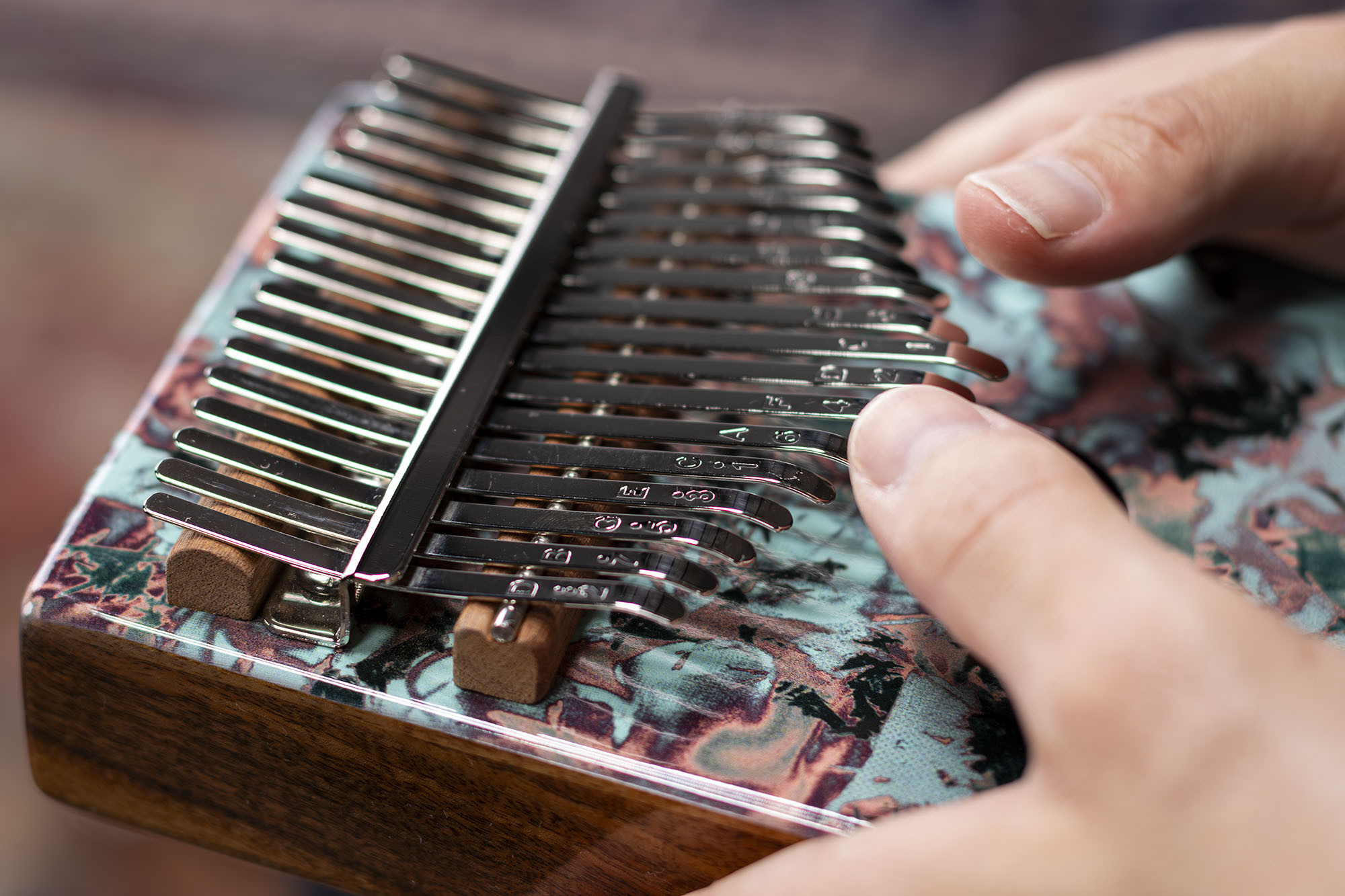 MEINL Percussion Sound Hole Designer Kalimba - Coral Reef
 (KA17CR)