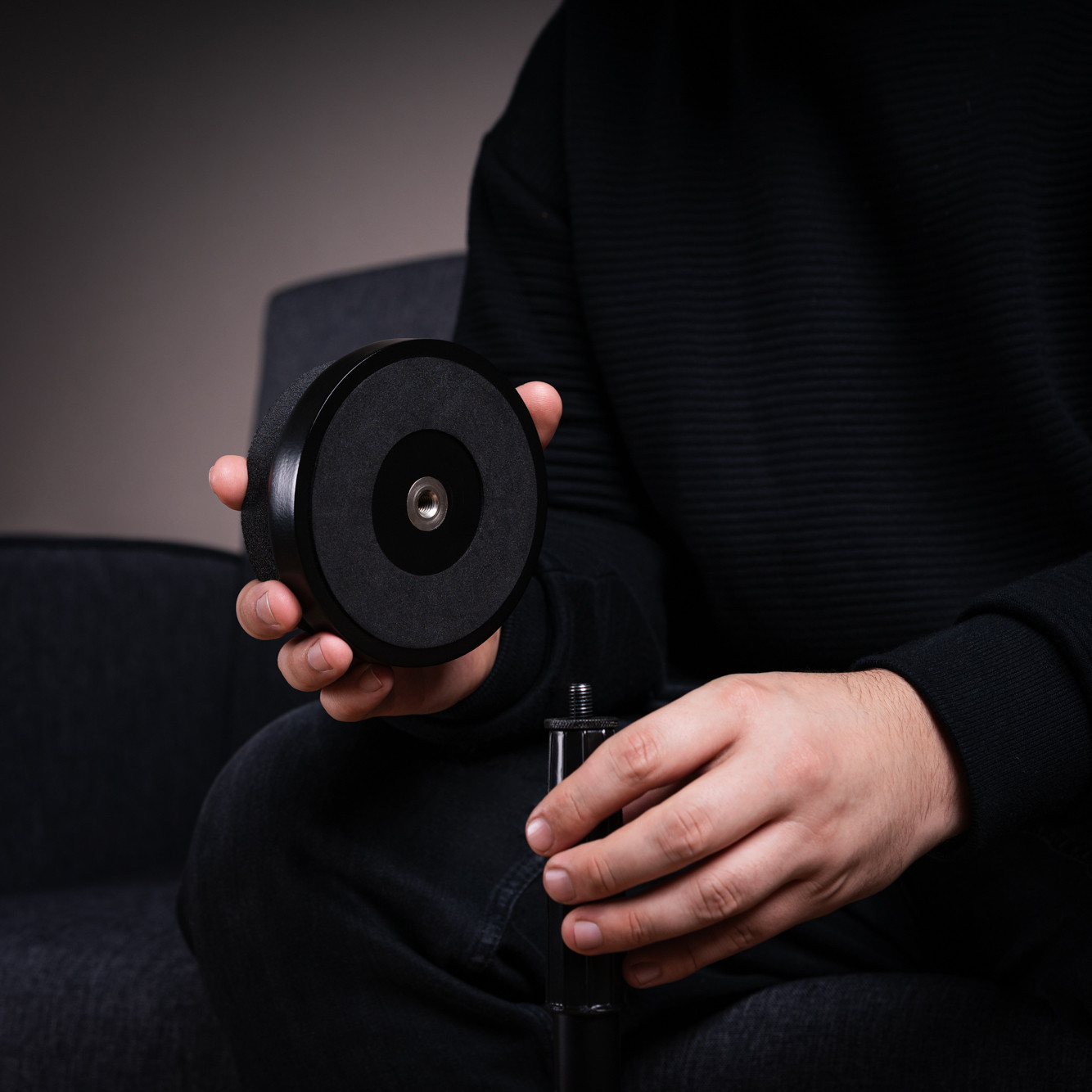 MEINL Cymbals 4" Marshmallow Pad Set mit Practice Pad Stand (MMP4BK-MPPS)