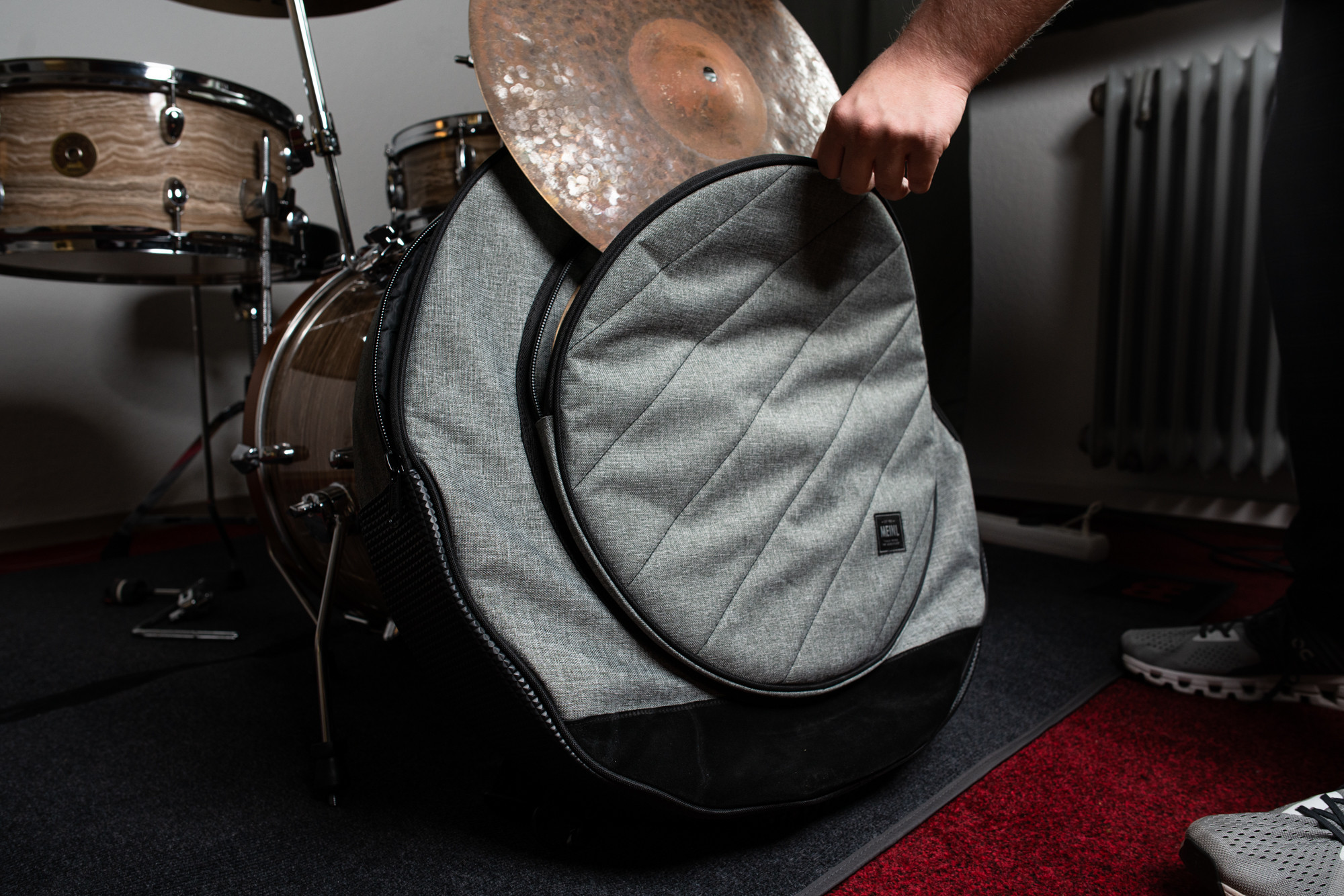 MEINL Cymbals Classic Woven Cymbal Bag - 22” Gray (MCCB22GY)