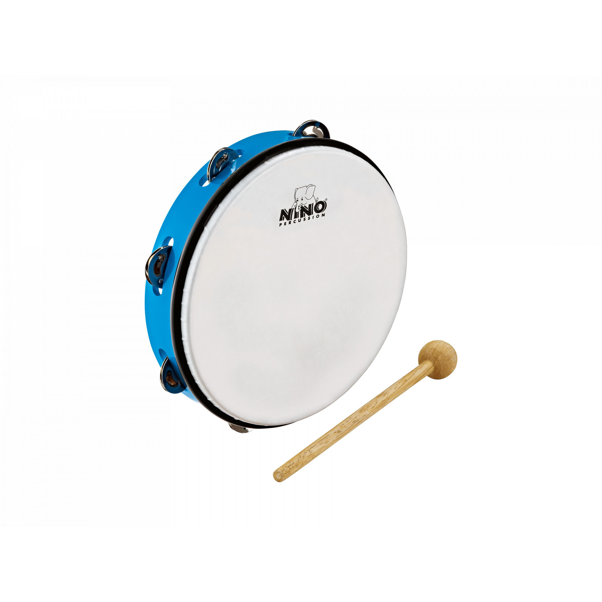 NINO Percussion Molded ABS Tambourine - 10" (NINO24SB)