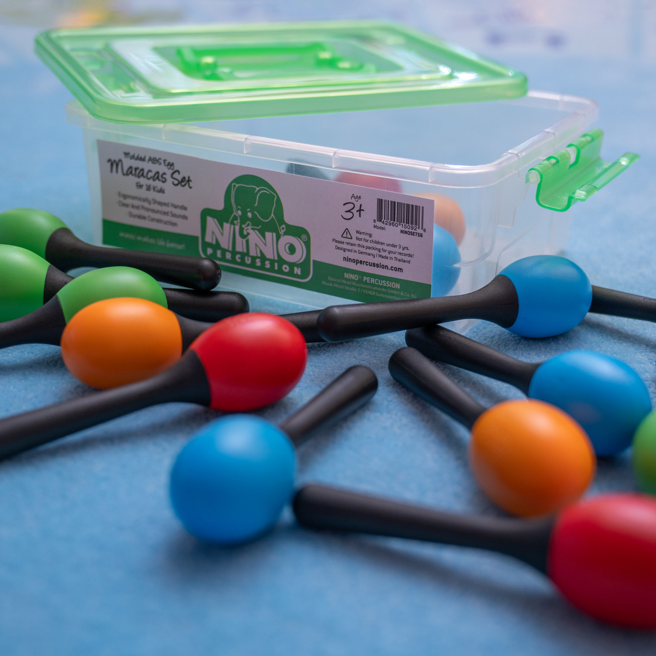 NINO Percussion Molded ABS Egg Maracas Set (NINOSET56)