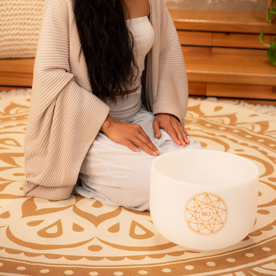 Meinl Sonic Energy 10" Solfeggio Crystal Singing Bowl 963 Hz (SOLCSB10-963)