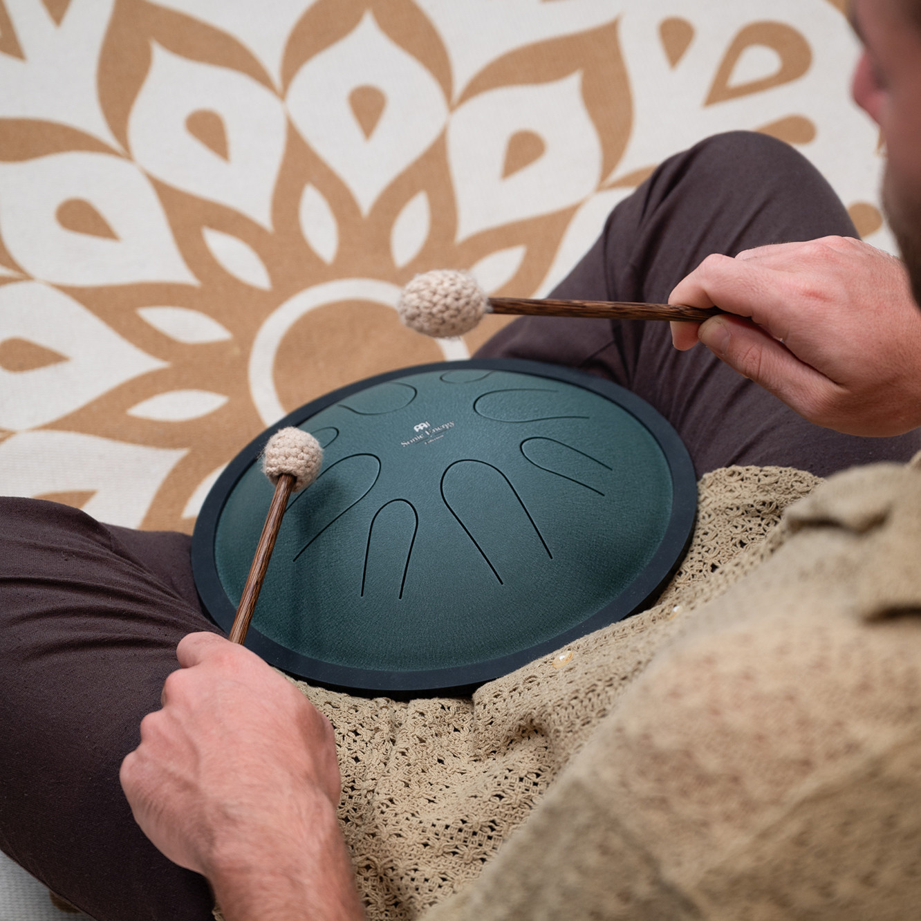 Meinl Sonic Energy Mallets für Compact Steel Tongue Drums + Cover, medium-hart (CSTDMC)