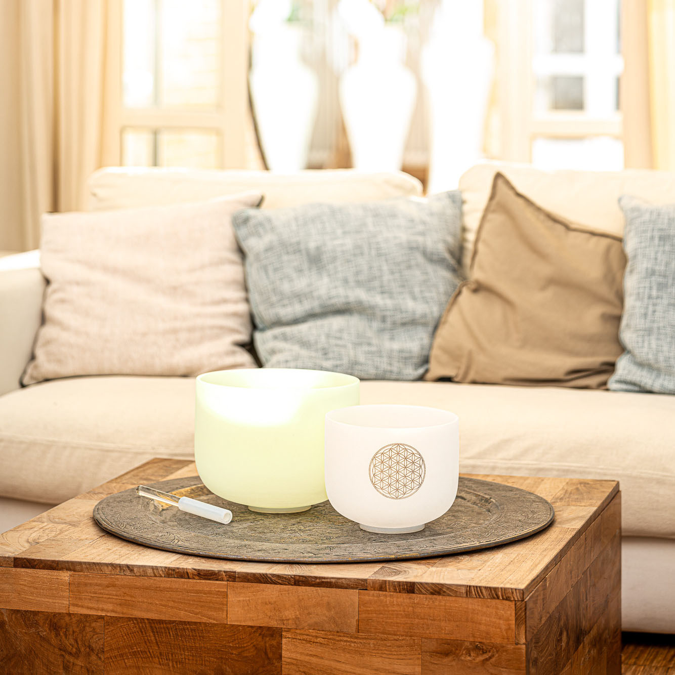 Meinl Sonic Energy 10" Emerald Crystal Singing Bowl F4, 432 Hz, Herzchakra (CSBE10F)