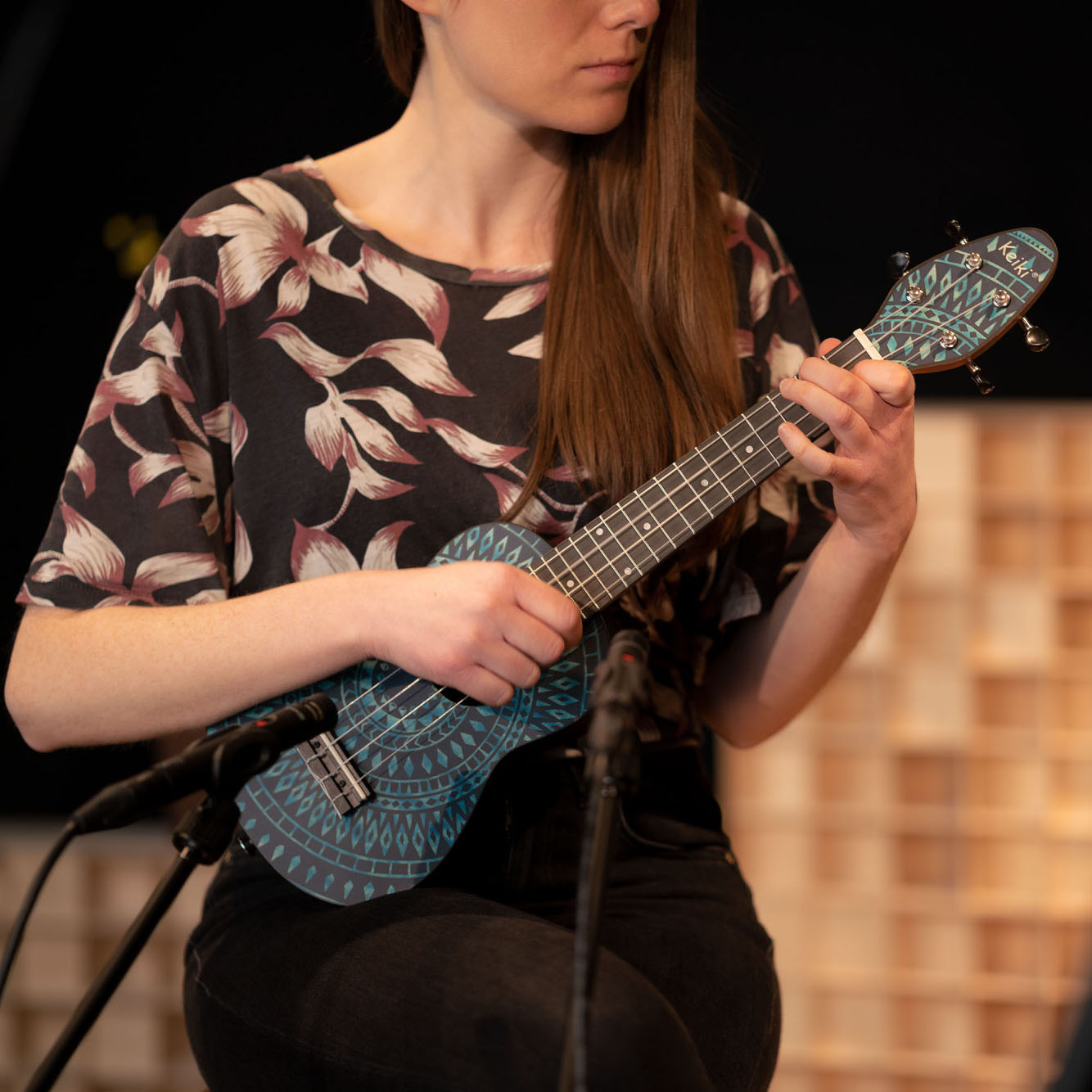 KEIKI K2 Serie Superscale Sopran Ukulele Set - Agathis / Blue Kaleidoscope (K2SS-BKC)