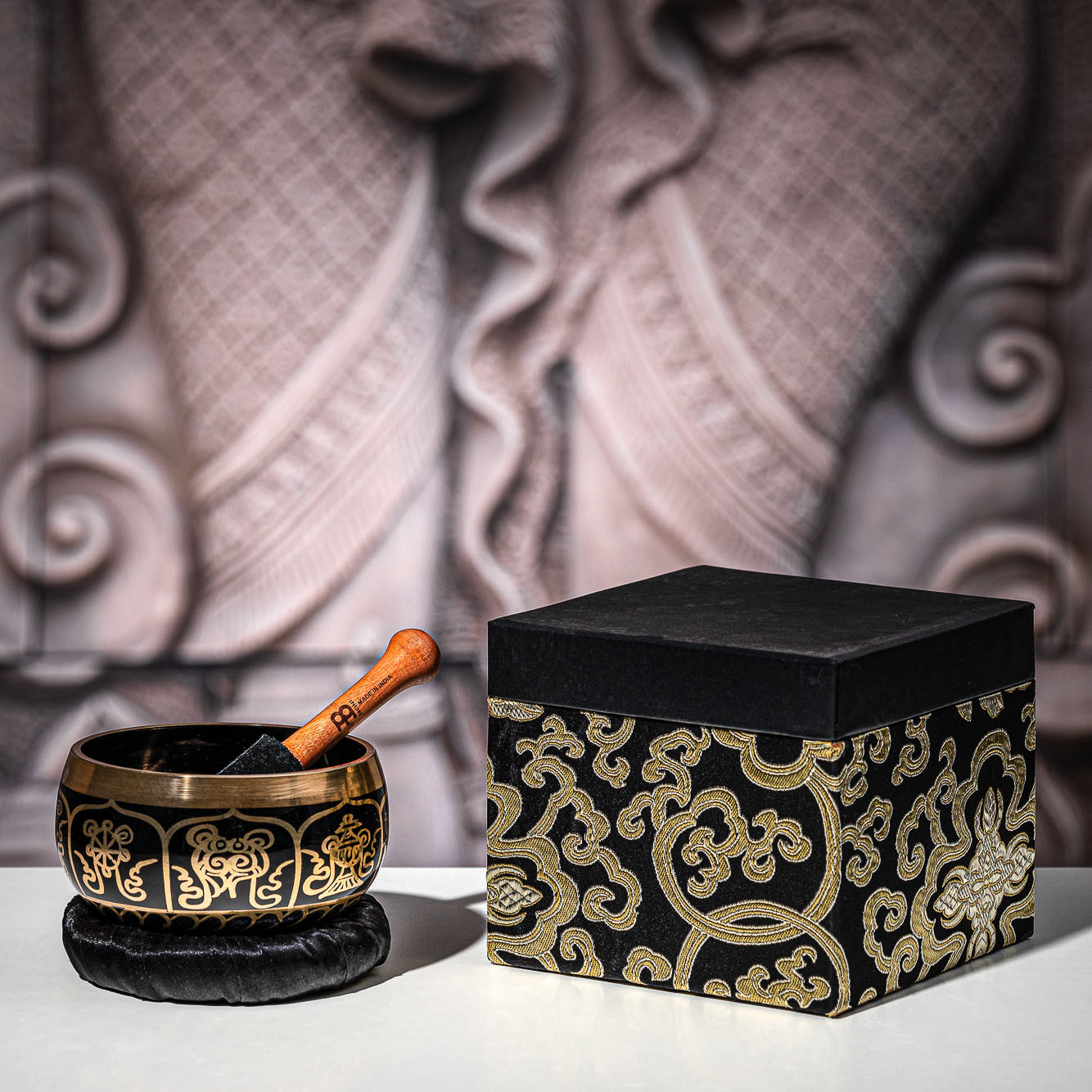 Meinl Sonic Energy Ornamental Series Singing Bowl - 400g - Black (SB-OR-400-BK)