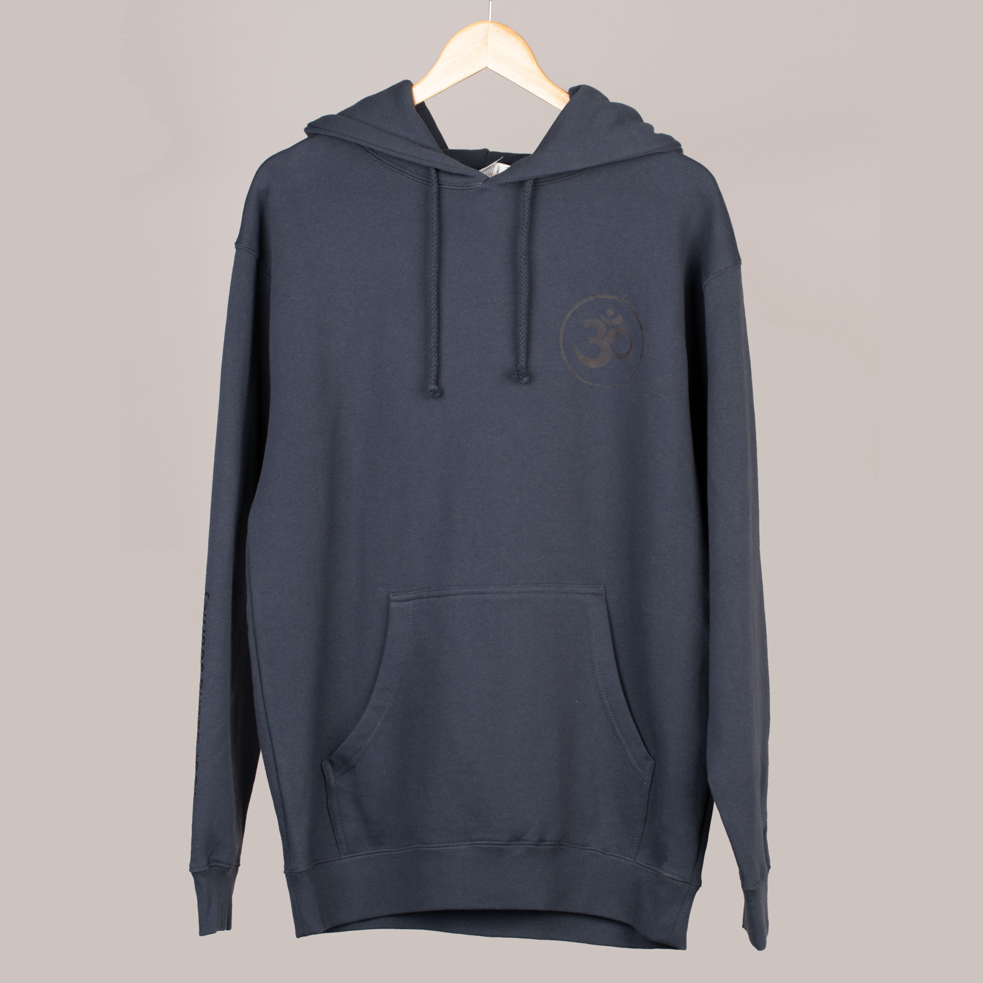 Meinl Sonic Energy Hoodie Slate Blue with dark blue front, back & sleeve print (SE-HO-SBL-S)