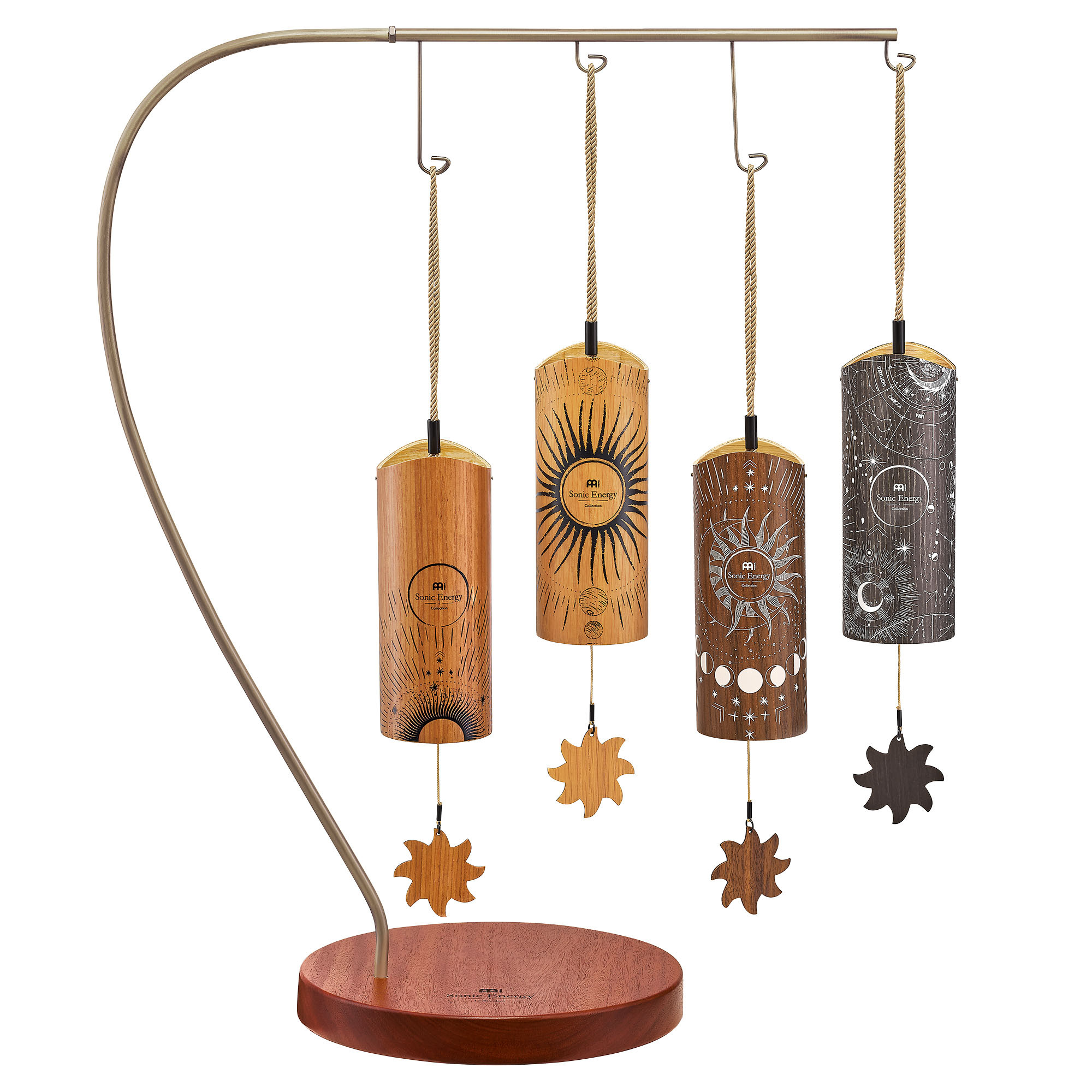Meinl Sonic Energy Cosmic Bamboo Chime Set - 4 pcs, incl. Stand (CBCS4SET)