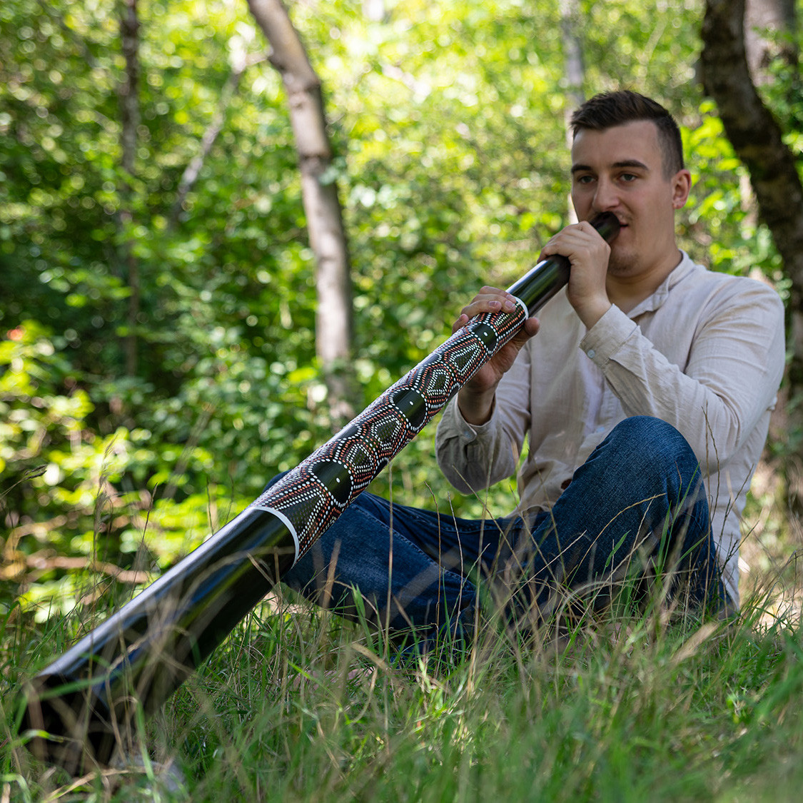 Meinl Sonic Energy Sliced Pro Didgeridoo - E Stimmung - Gepunktet (DDPROFPE)