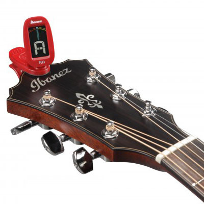 IBANEZ Chromatic / Automatic Clip Tuner - Red (PU3-RD)