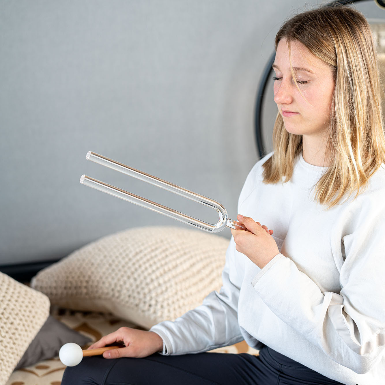 Meinl Sonic Energy Crystal Tuning Fork - 17.7" - Note F3, 174.61 Hz (CTF440F16)