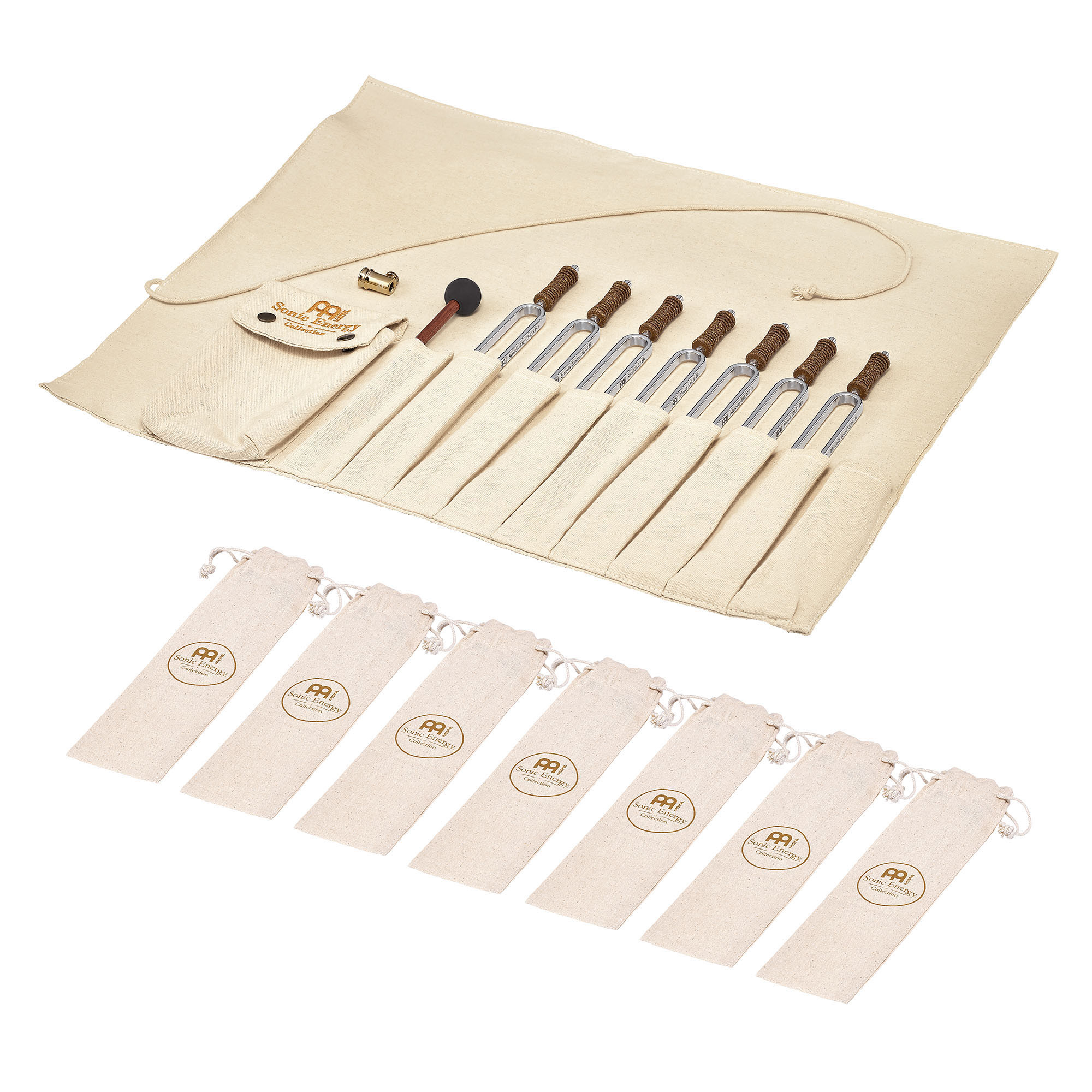Meinl Sonic Energy Planetary Tuned Tuning Fork Chakra Set, 7 pcs