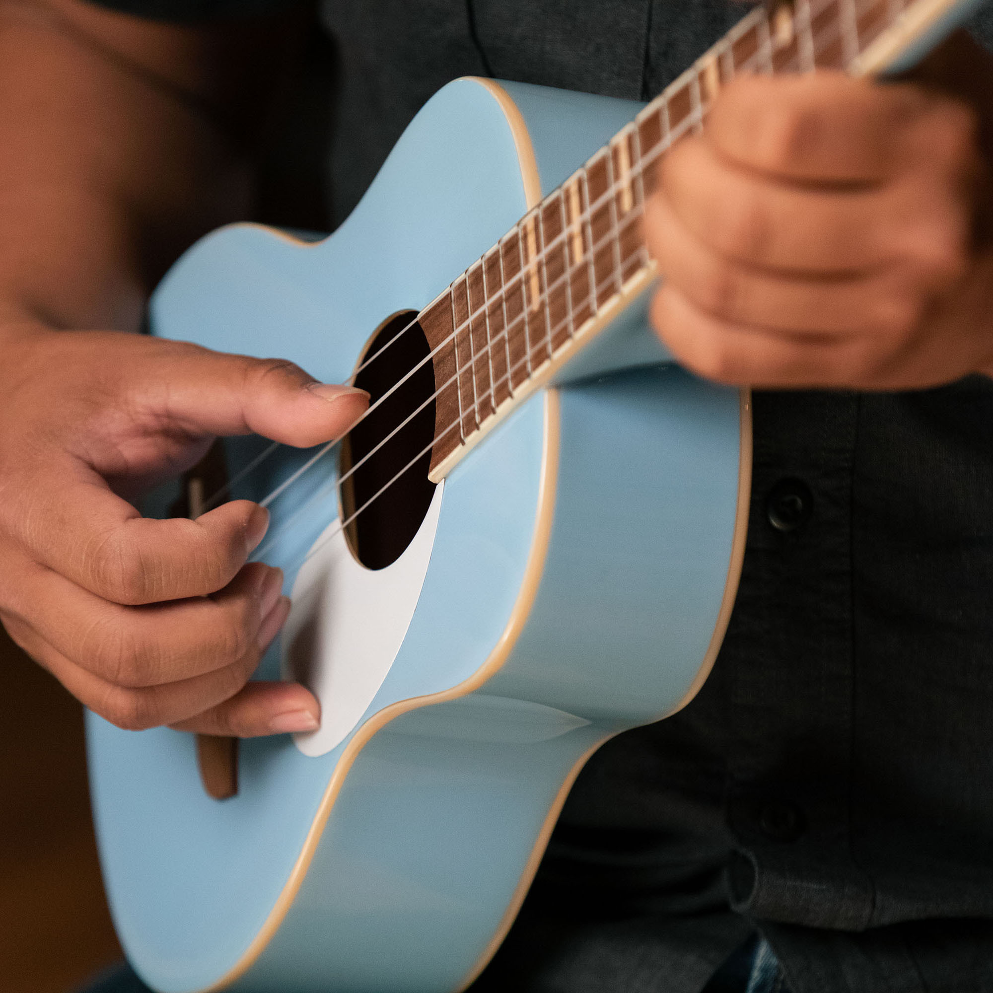 ORTEGA Gaucho Series Ukulele 4 String - Sky Blue + Bag (1B-RUGA-SKY)