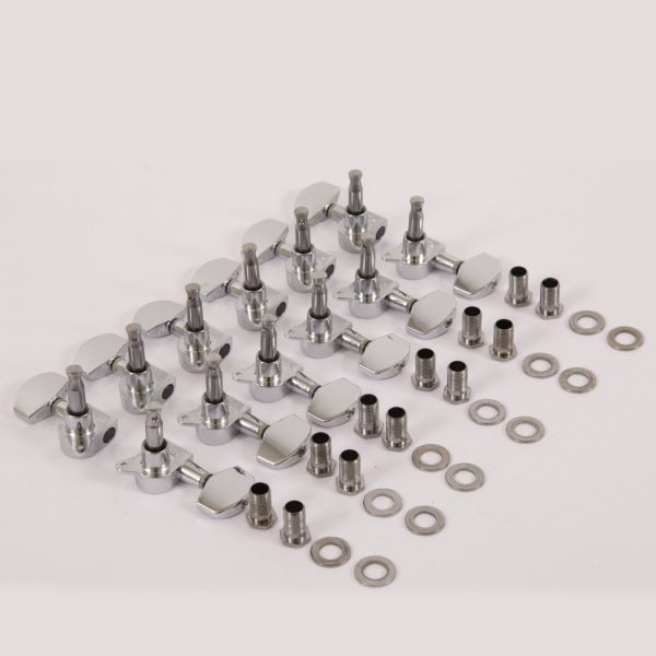 IBANEZ Akustikgitarre Mechanik Set - 6 x links/6 x rechts - chrom - Auslaufmodell & nur Lagerbestand Ersatzmodell 2MG0020L/2MG0020R-CH (5AMH23B)