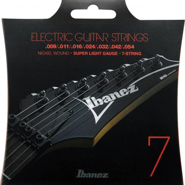 IBANEZ Saiten Set für 7 String E-Gitarre - Super Light (IEGS7)