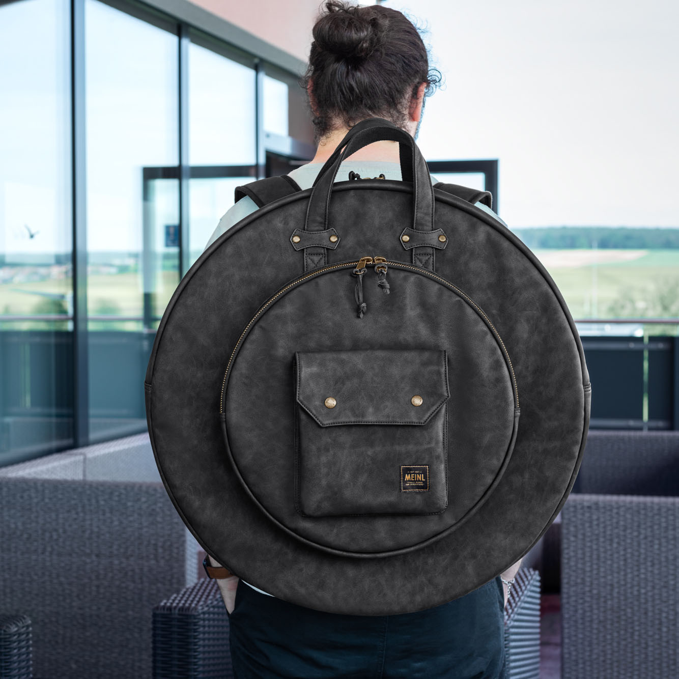 MEINL Cymbals Vintage Hyde Cymbal Bag 22" - Black (MVHC22BK)