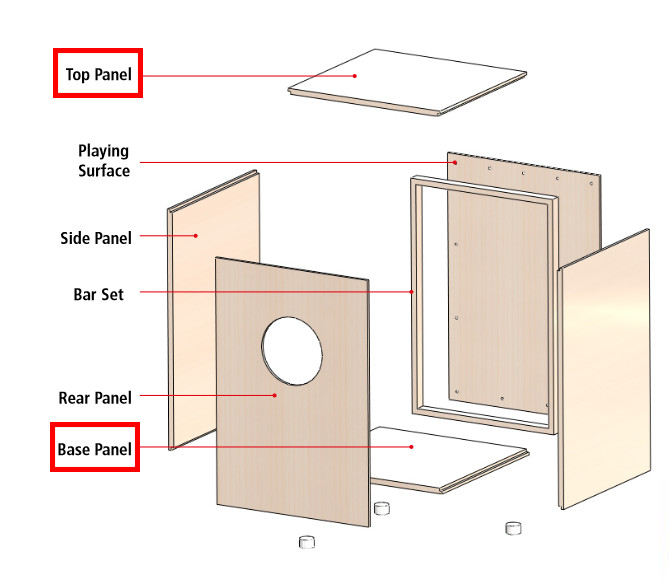 MEINL Percussion - Kopf-/Bodenplatte My own cajon (MYO-SPARE-03)