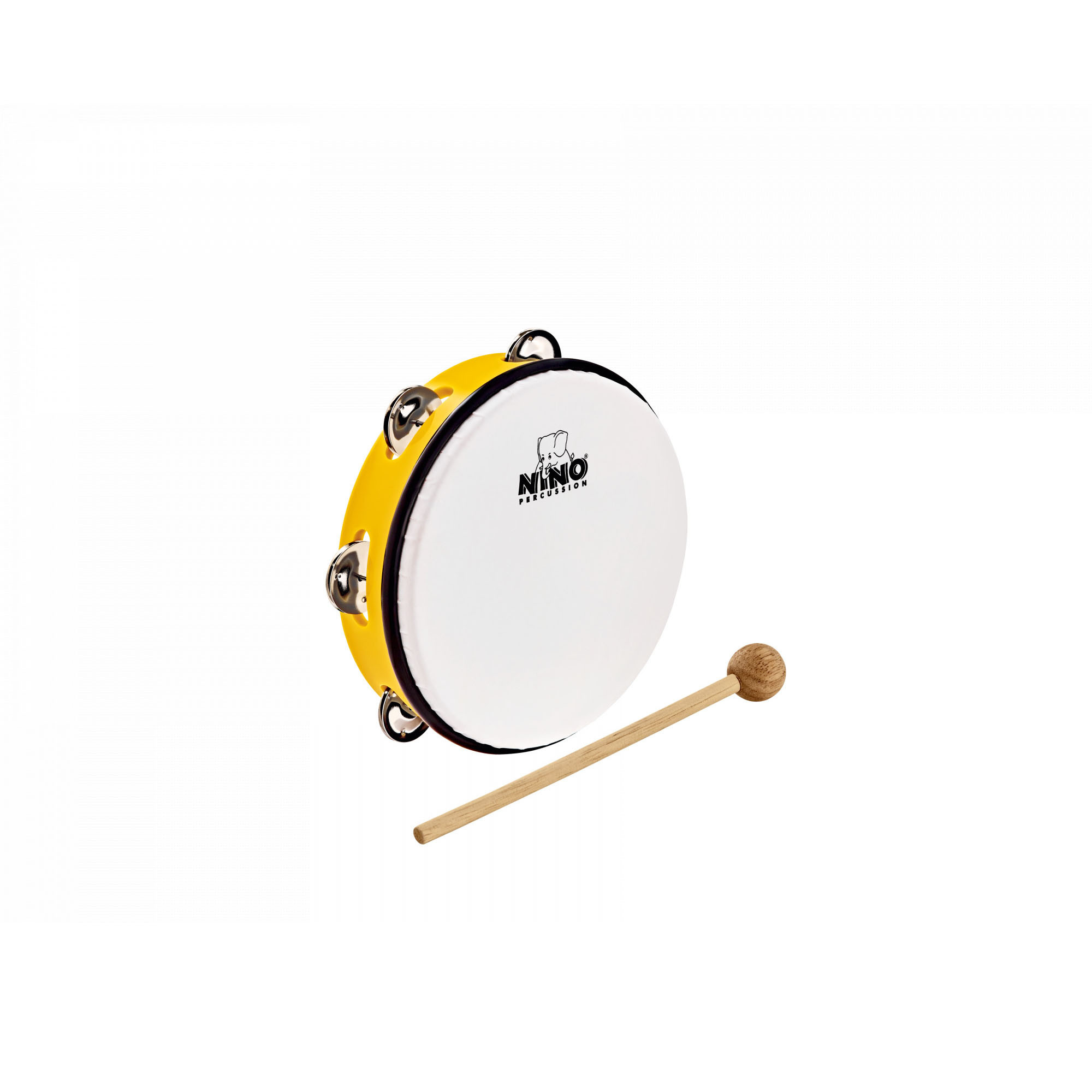 NINO Percussion Molded ABS Tambourine - 8" (NINO51Y)