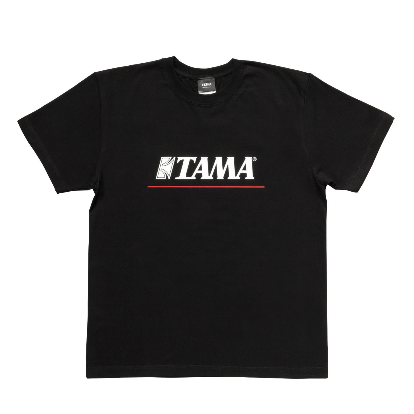 TAMA T-Shirt "Logo" - Red Line / Schwarz - S (TAMT004S)