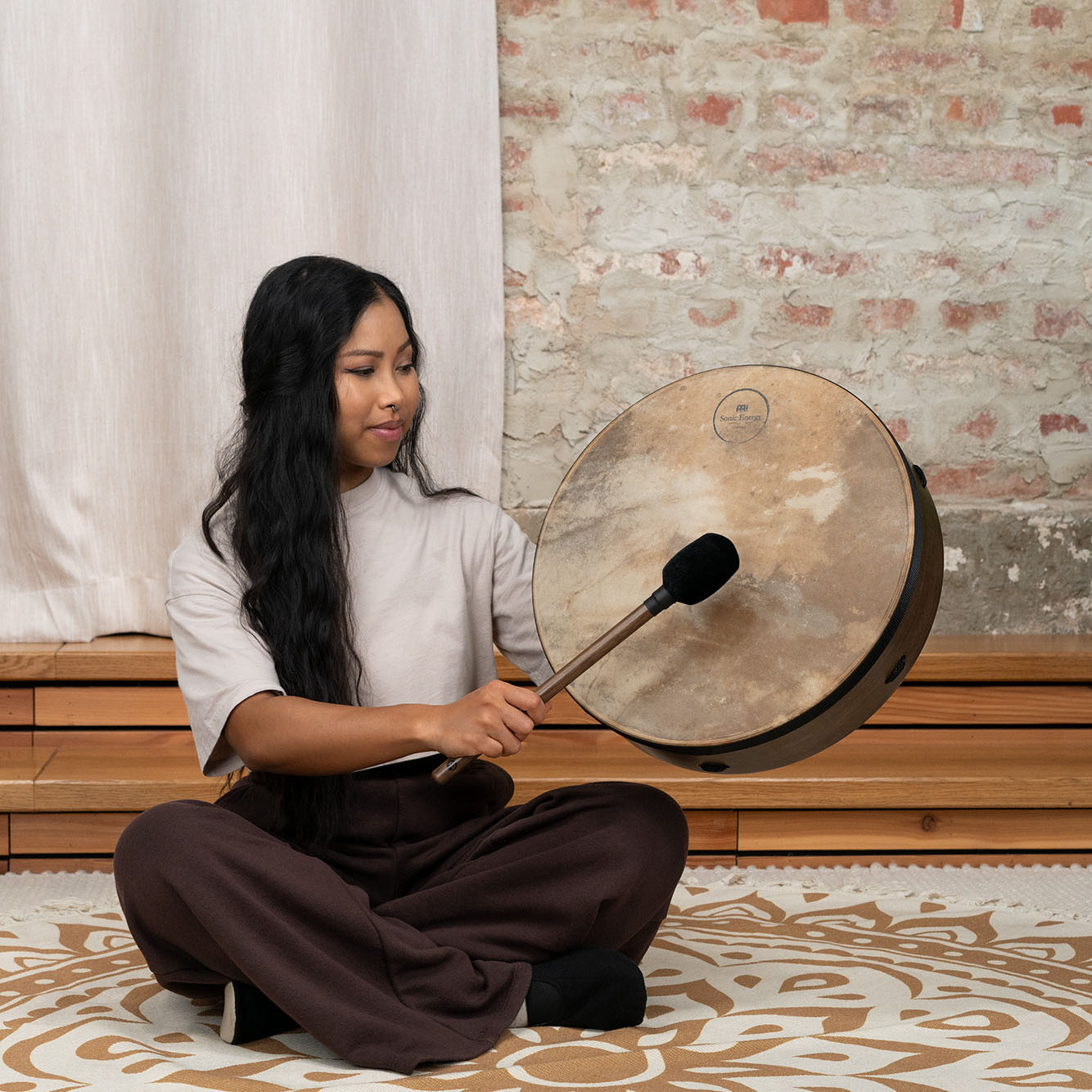 MEINL Sonic Energy Ritual Drum 16" - Goat Head  (RD16WB)