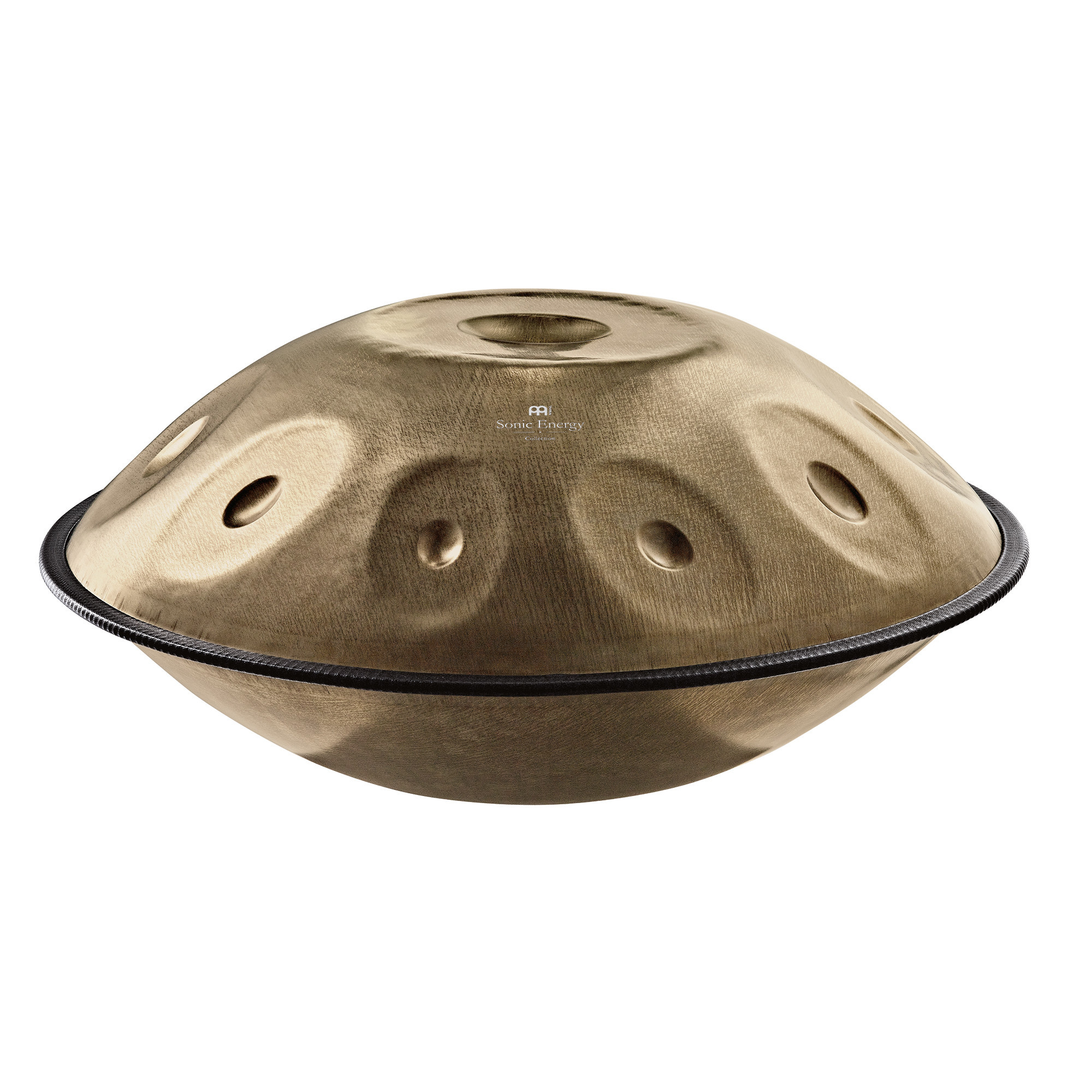 MEINL Sonic Energy Sensory Handpan Stainless Steel D Amara 10 Notes 440 Hz - Vintage Gold (HPSTL101)