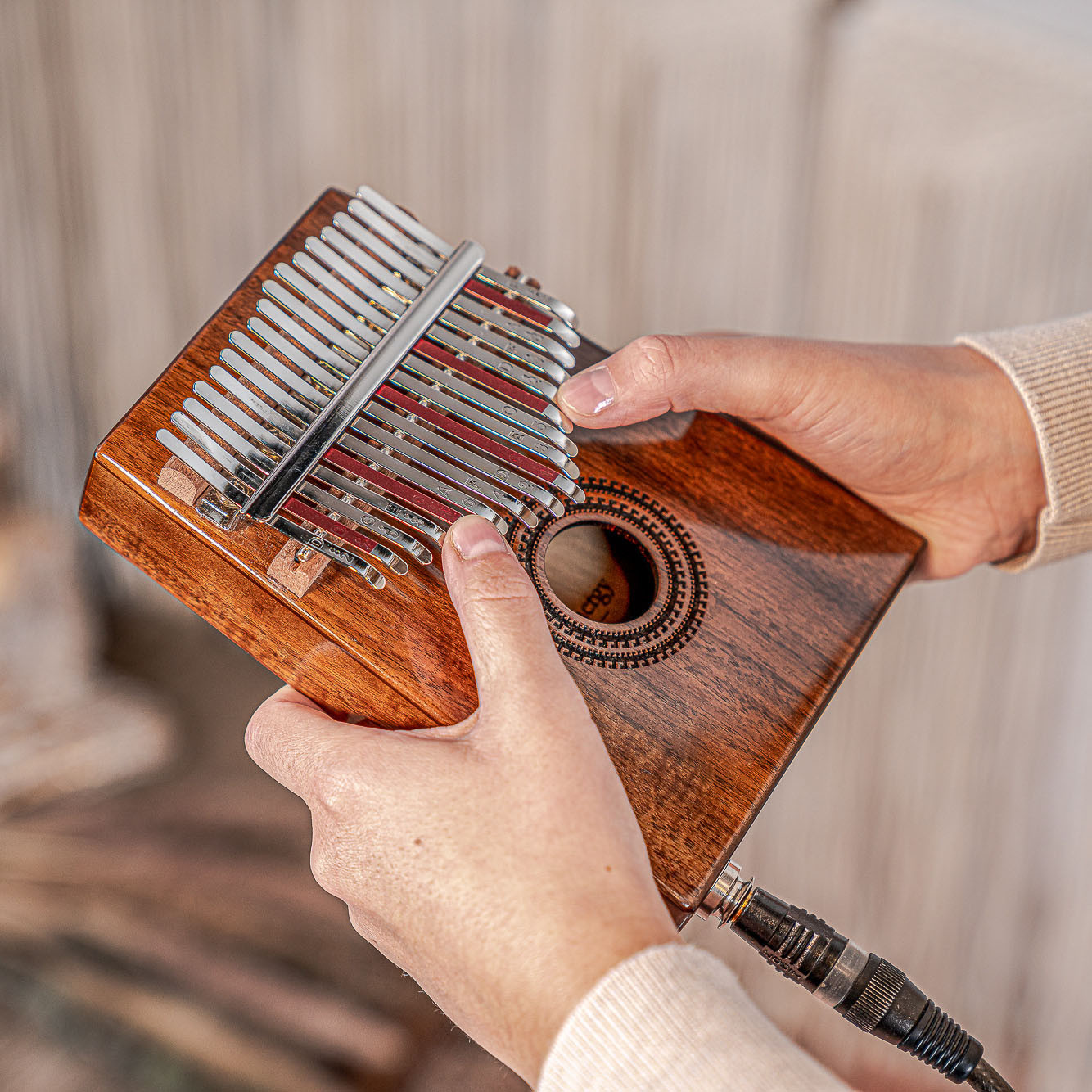 Meinl Sonic Energy Soundhole Pickup Kalimba - 17 Töne / Akazie (PKL1707H)