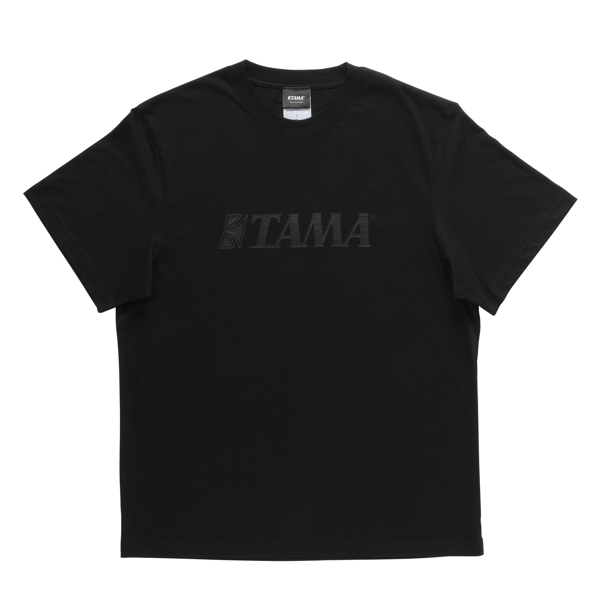 TAMA T-Shirt Black mit Black Logo Size S (TAMT007S)
