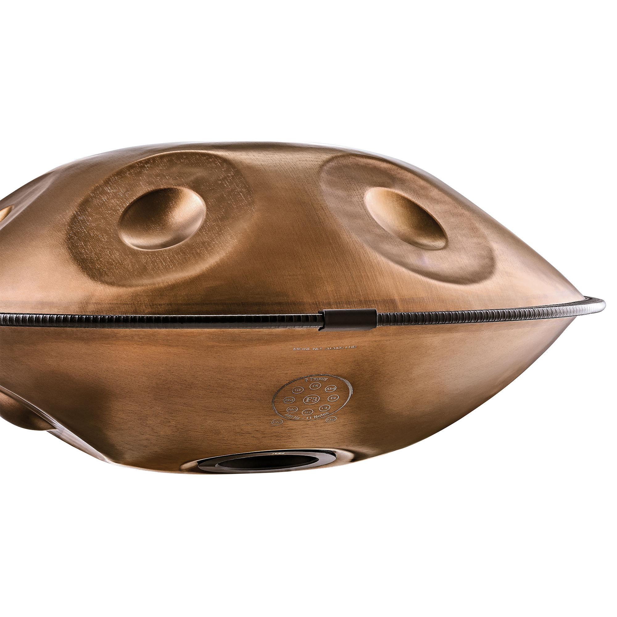 Meinl Sonic Energy Sensory Handpan Edelstahl F Pygmy 11 Töne 440 Hz - Vintage Kupfer (HPSTL110CU)