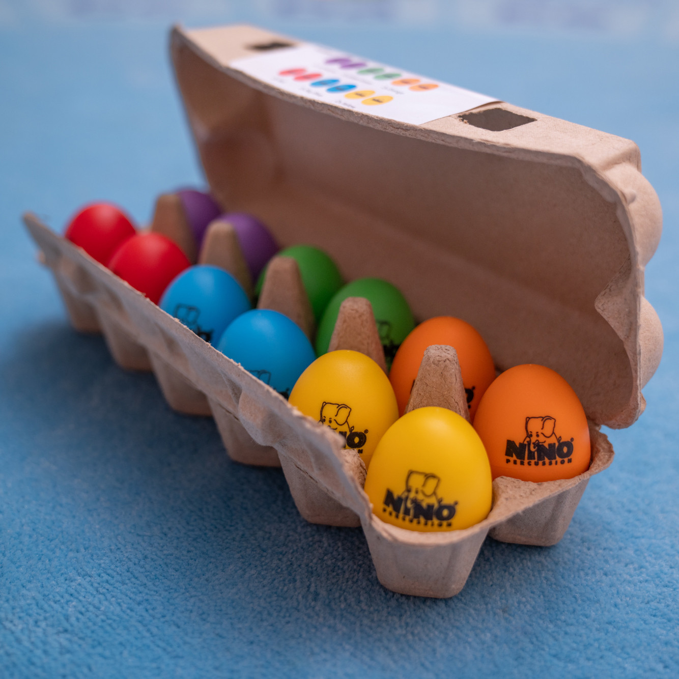 NINO Percussion Egg Shaker Box, 12-teilig (NINOSET18)