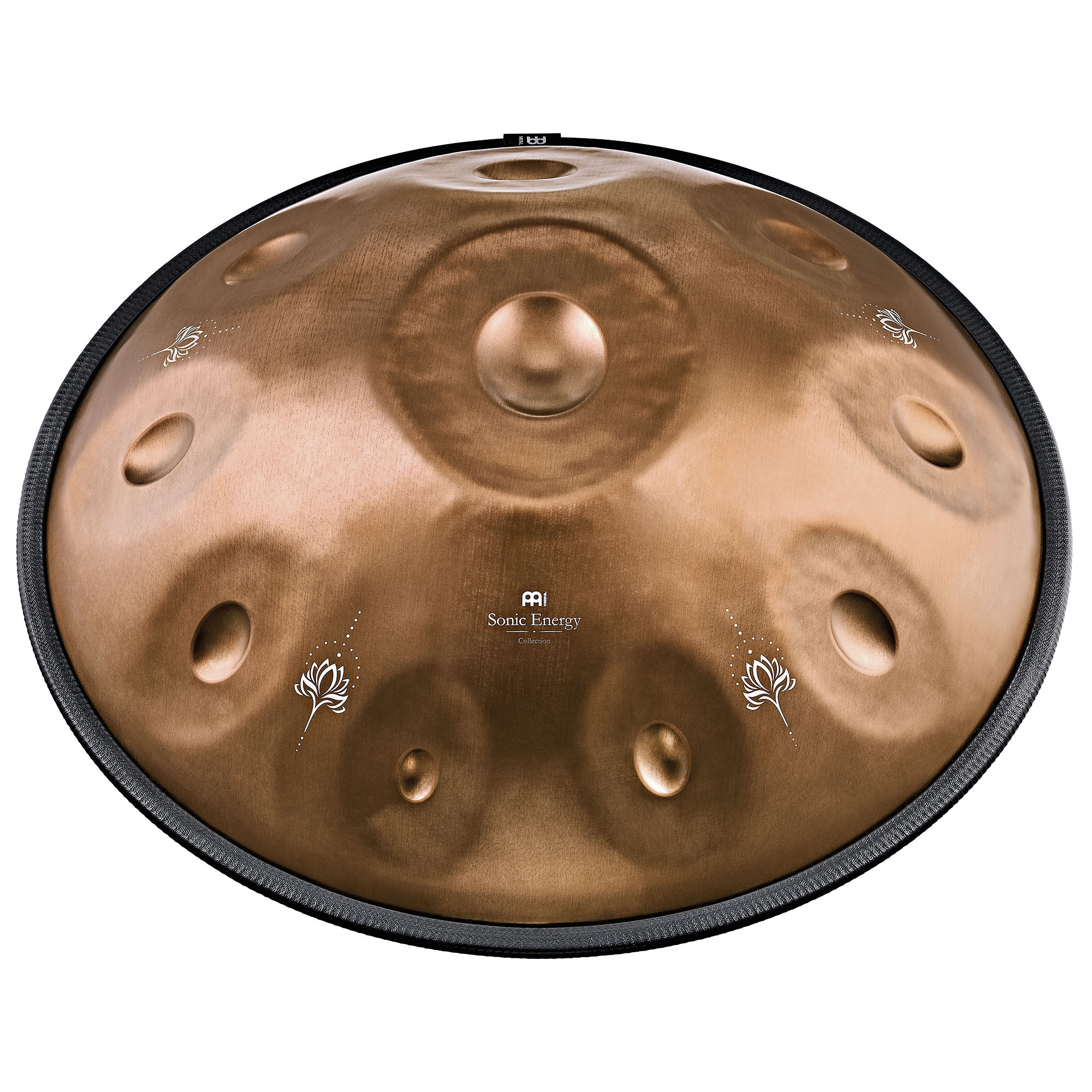 Meinl Sonic Energy Sensory Handpan Stainless Steel E La Sirena 10 Notes 432 Hz - Vintage copper, Engraved design (HPSTL102CU)