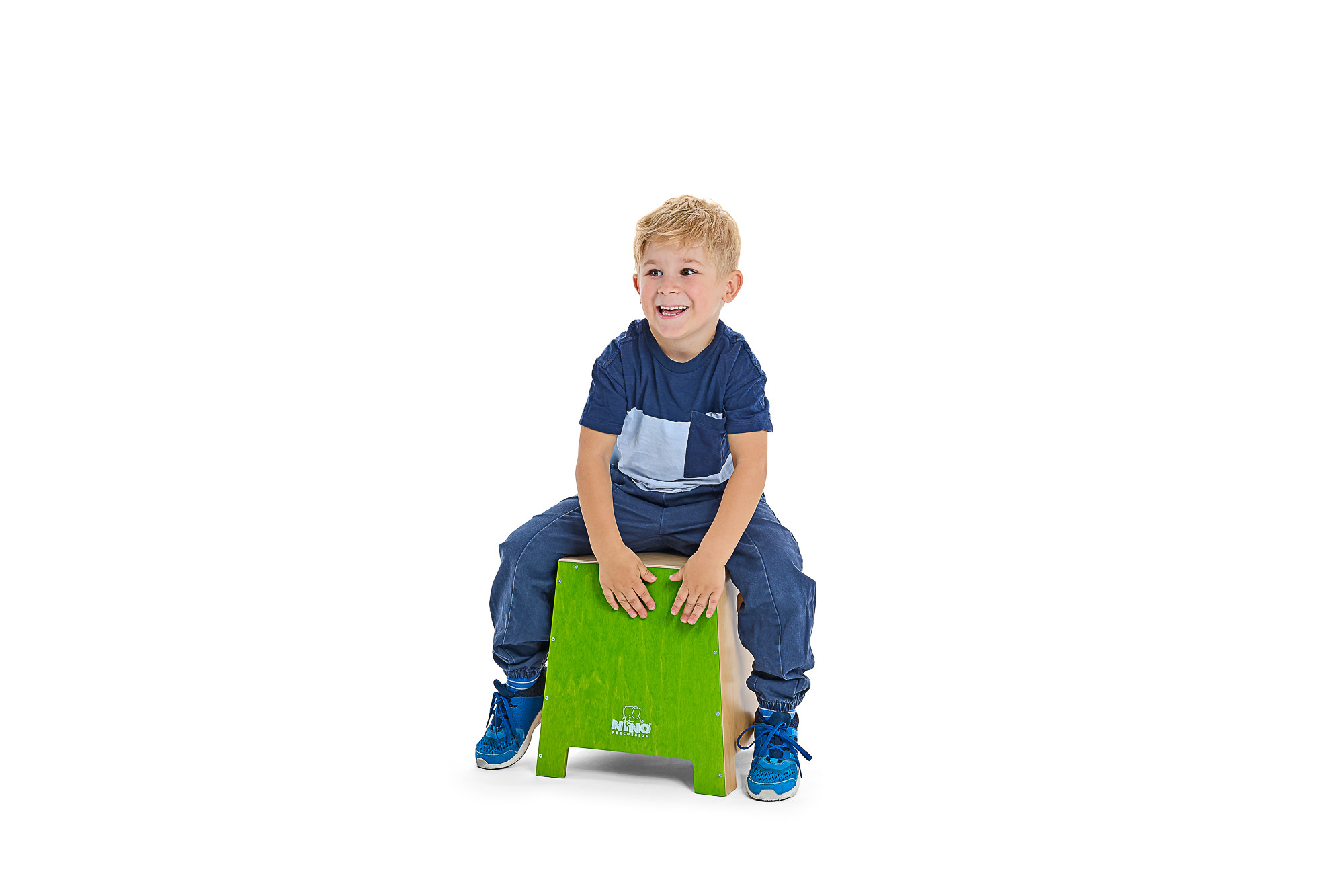 NINO Percussion Stackable Small Cajon - Green (NINO990GR)