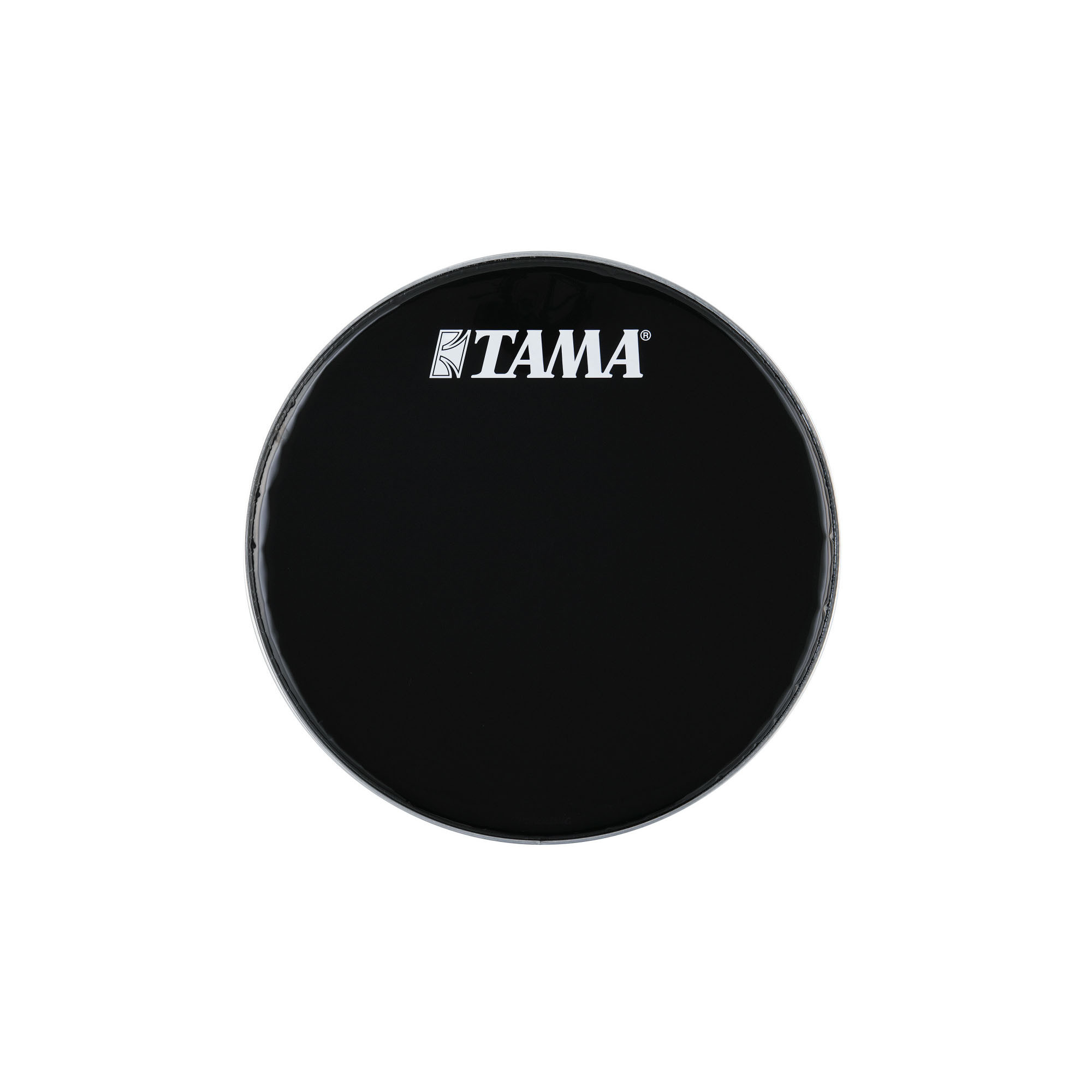 TAMA 24" Bassdrum Resonanzfell Schwarz mit weißem Tama Logo (BK24BMWS)