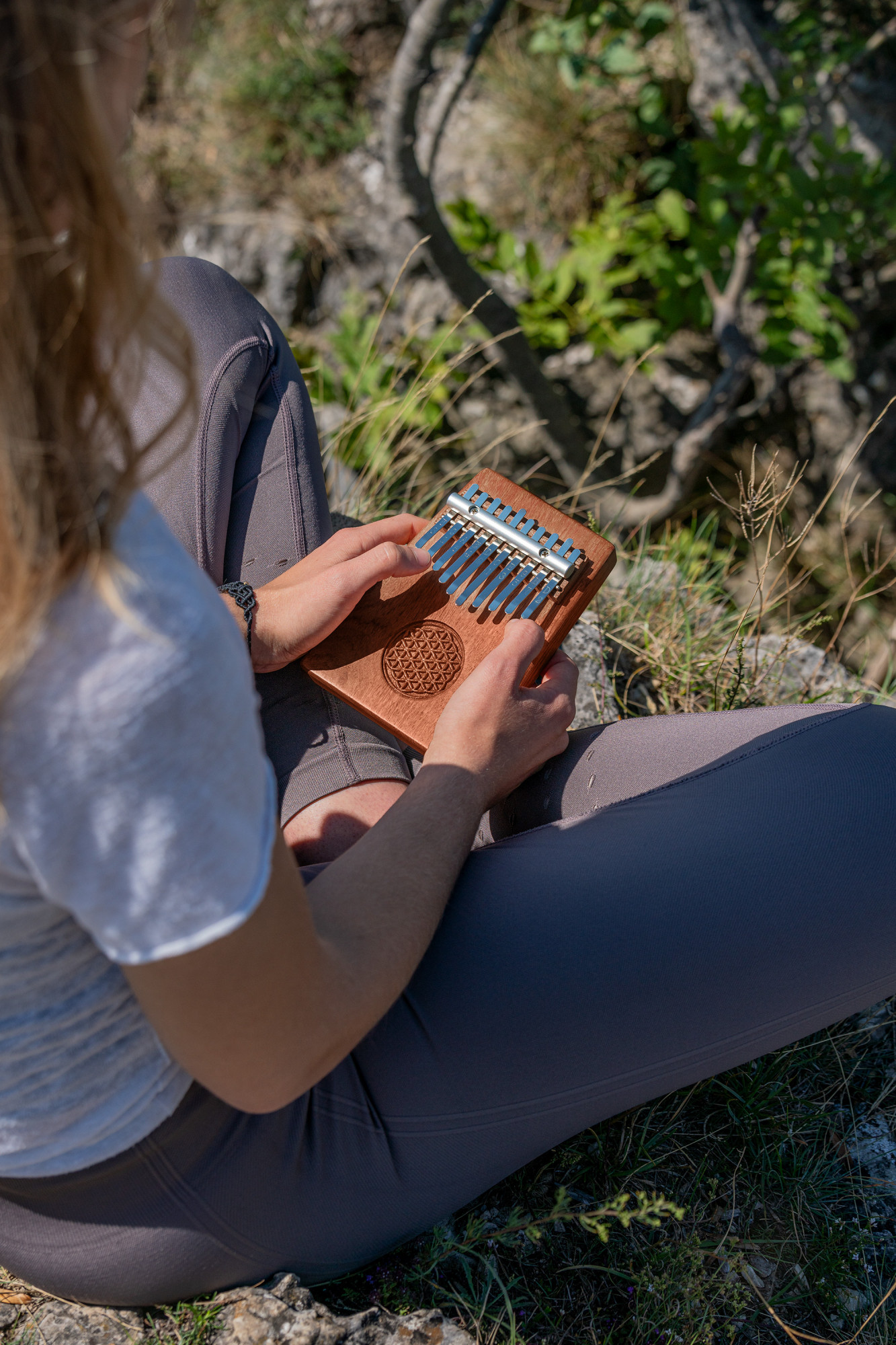 Meinl Sonic Energy Solid "Flower of Life" Kalimba - 10 Töne / Sambesi-Mammutbaumholz (KL1002FOL)