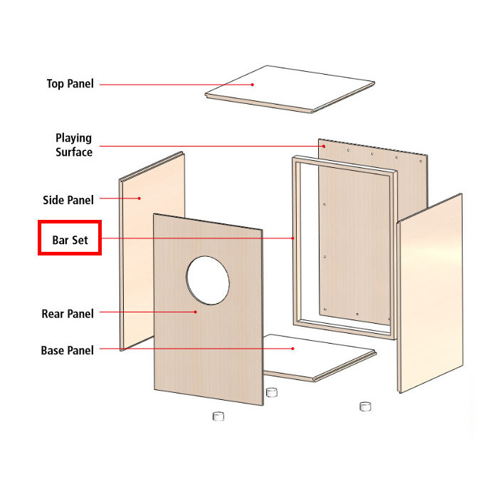MEINL Percussion - Spare Bar Set My own cajon (MYO-SPARE-05)