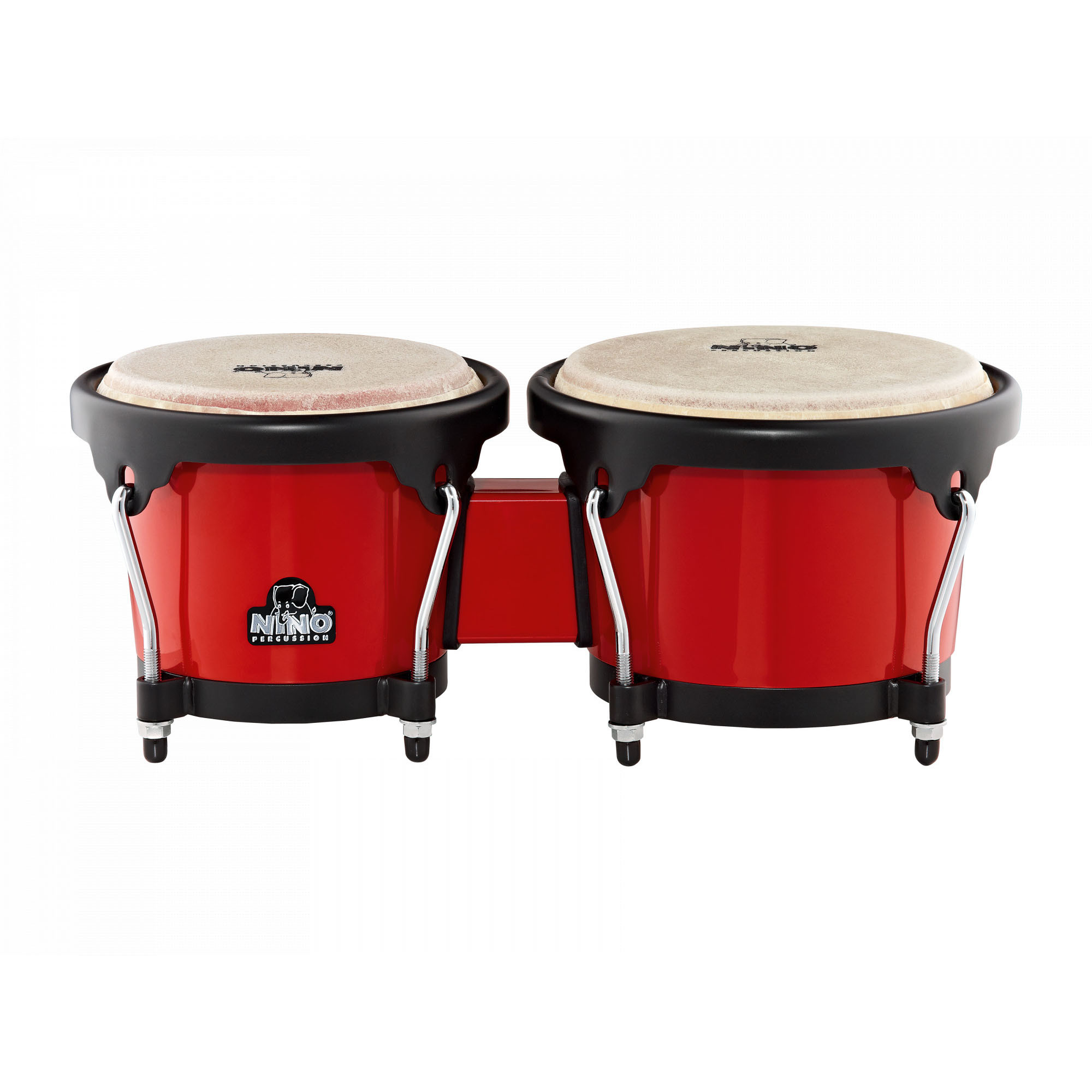 NINO Percussion Molded ABS Bongo Plus - 6 1/2" & 7 1/2" (NINO17R-BK)