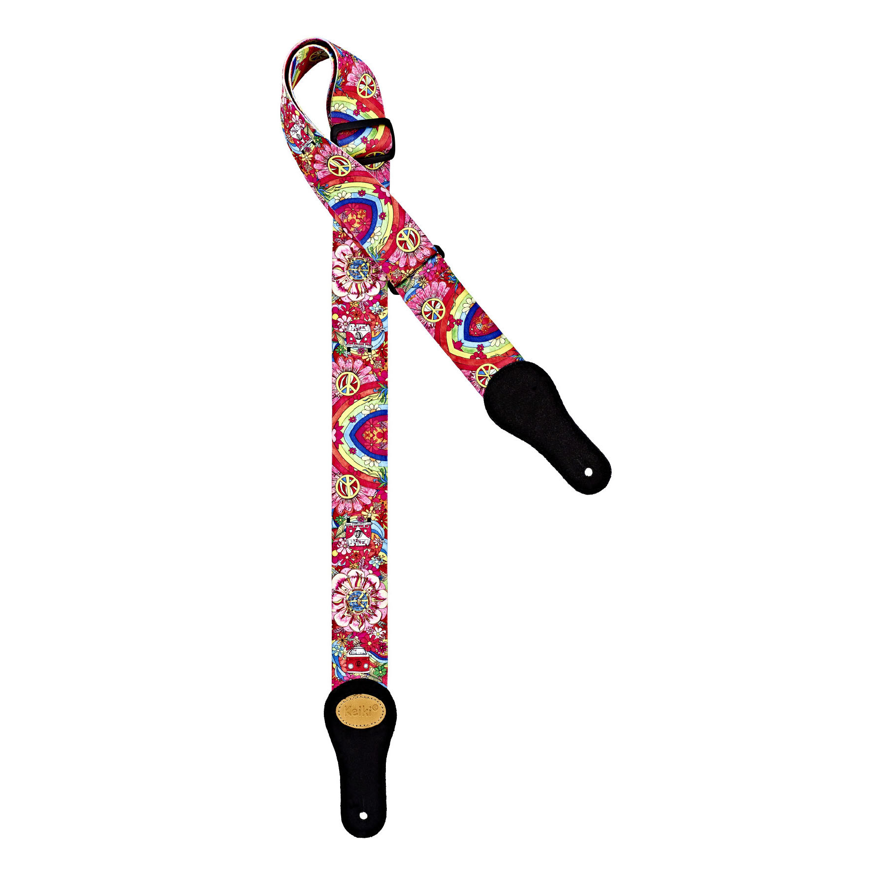 KEIKI Designer Series Nylon Guitar Strap - "Peace '68" (KNS-68)