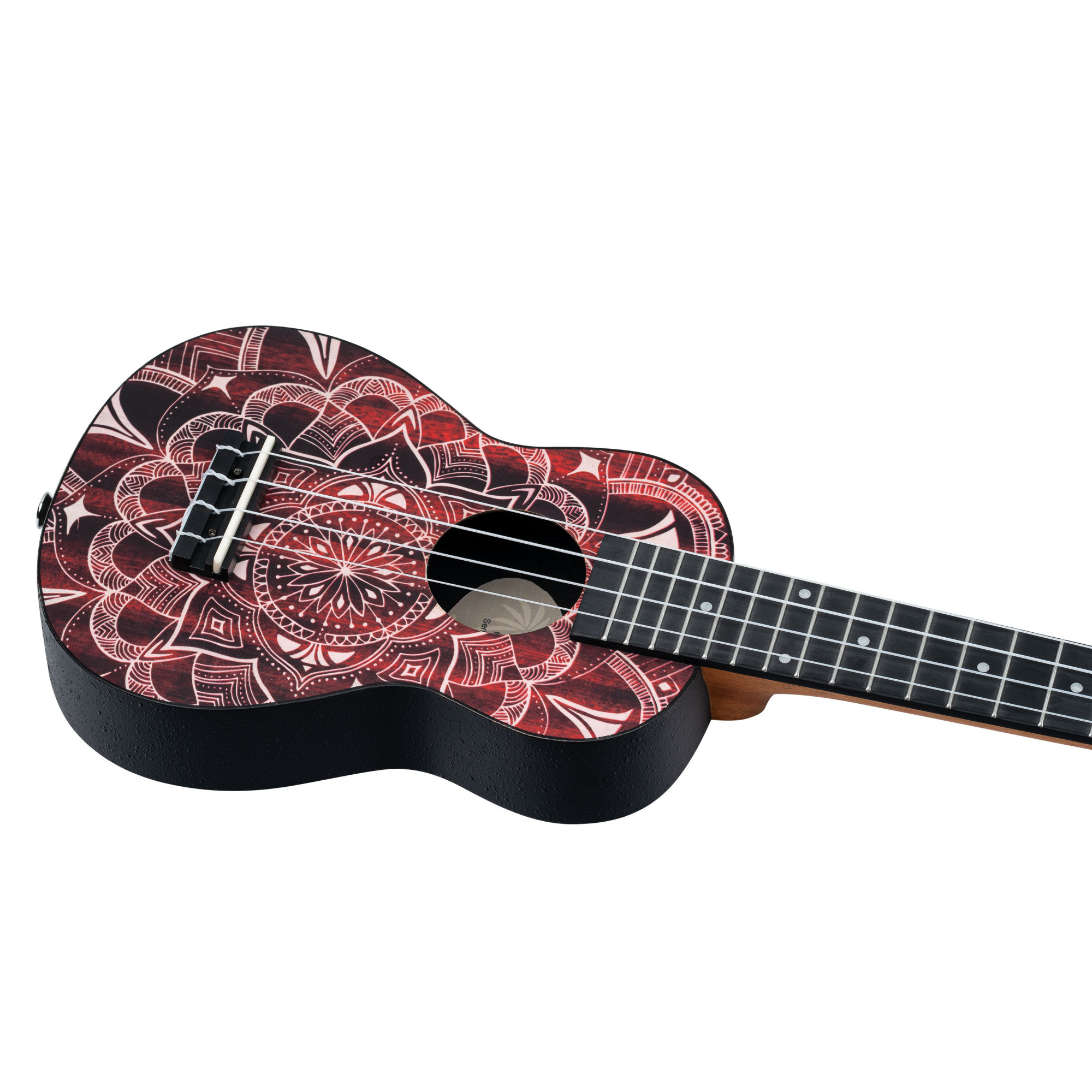 KEIKI K2 Serie Superscale Sopran Ukulele Set - Agathis / Red Kaleidoscope (K2SS-RKC)