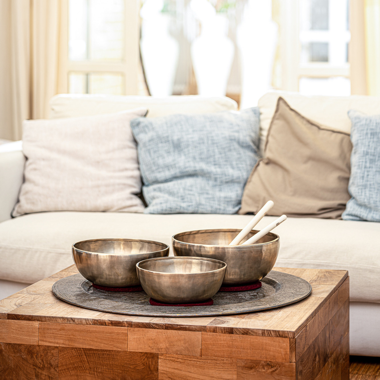 Meinl Sonic Energy 3-teiliges Energy Therapy Series Singing Bowl Set - 1400/1800/2200g (SB-E-5400)